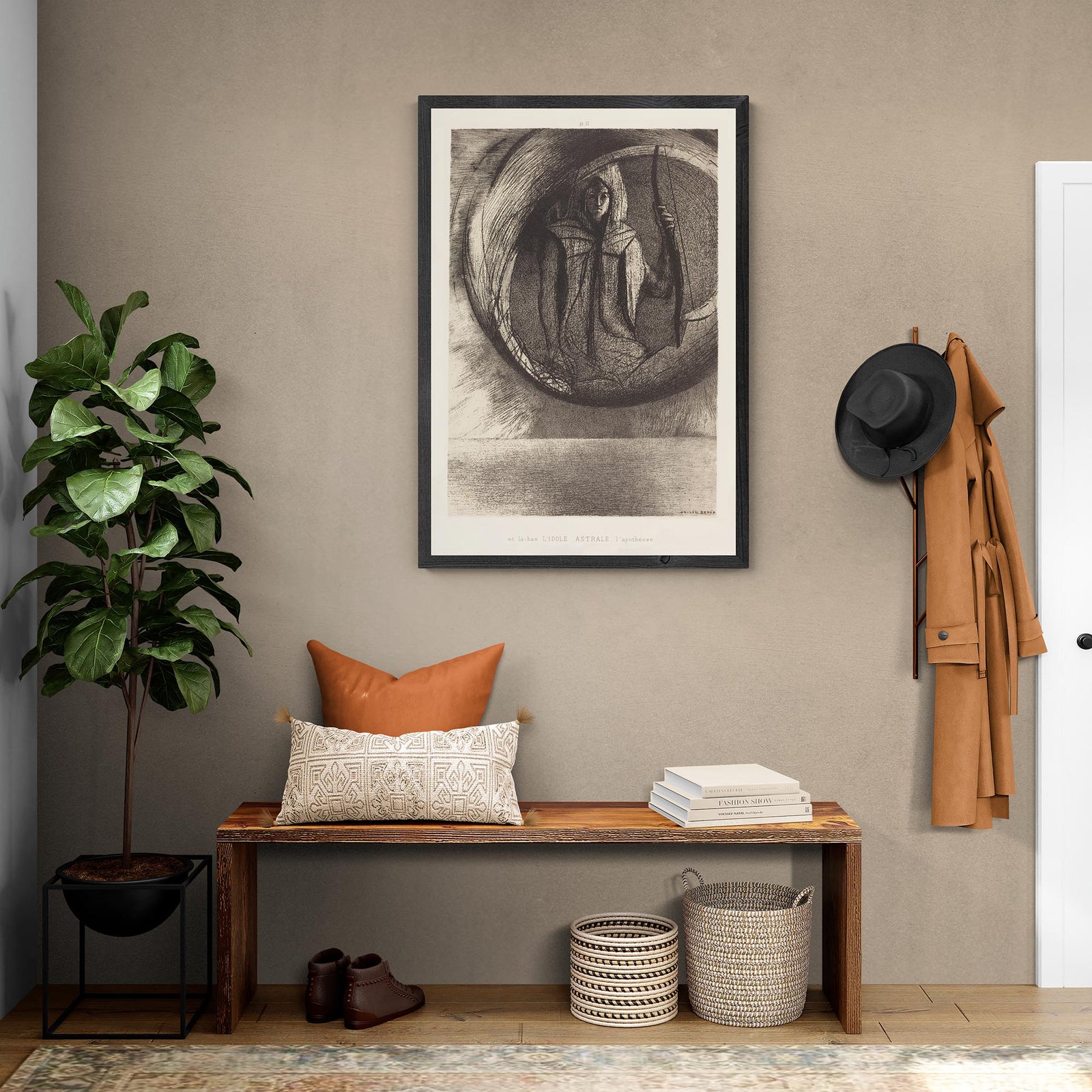 Odilon Redon And Beyond, the Astral Idol, the Apotheosis Fine Art Print