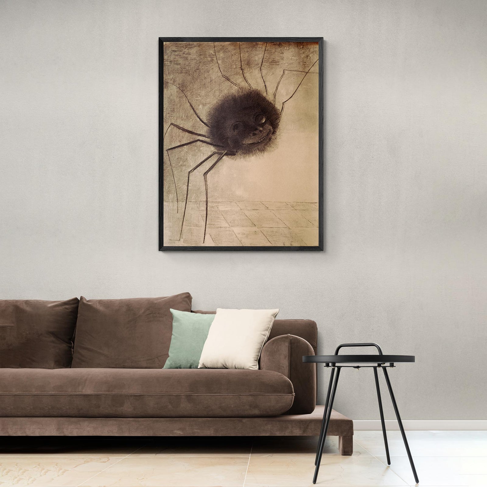 Odilon Redon: The Smiling Spider Symbolist | Dark Art Fantasy Surreal Vintage Fine Art Print