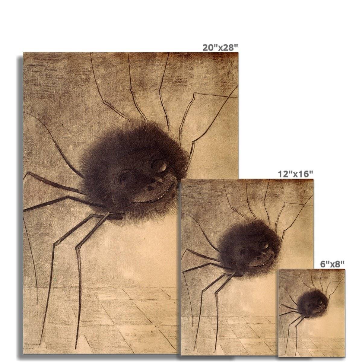 Odilon Redon: The Smiling Spider Symbolist | Dark Art Fantasy Surreal Vintage Fine Art Print