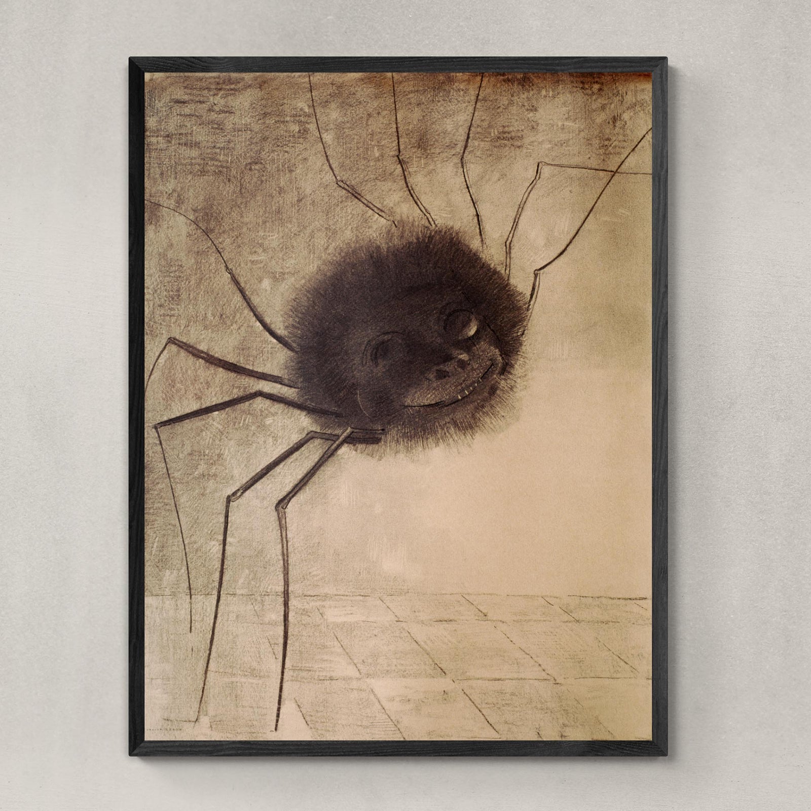 Odilon Redon: The Smiling Spider Symbolist | Dark Art Fantasy Surreal Vintage Fine Art Print