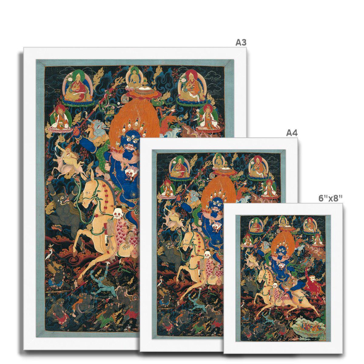 Palden Lhamo ("Glorious Goddess") | Tibetan Framed Print