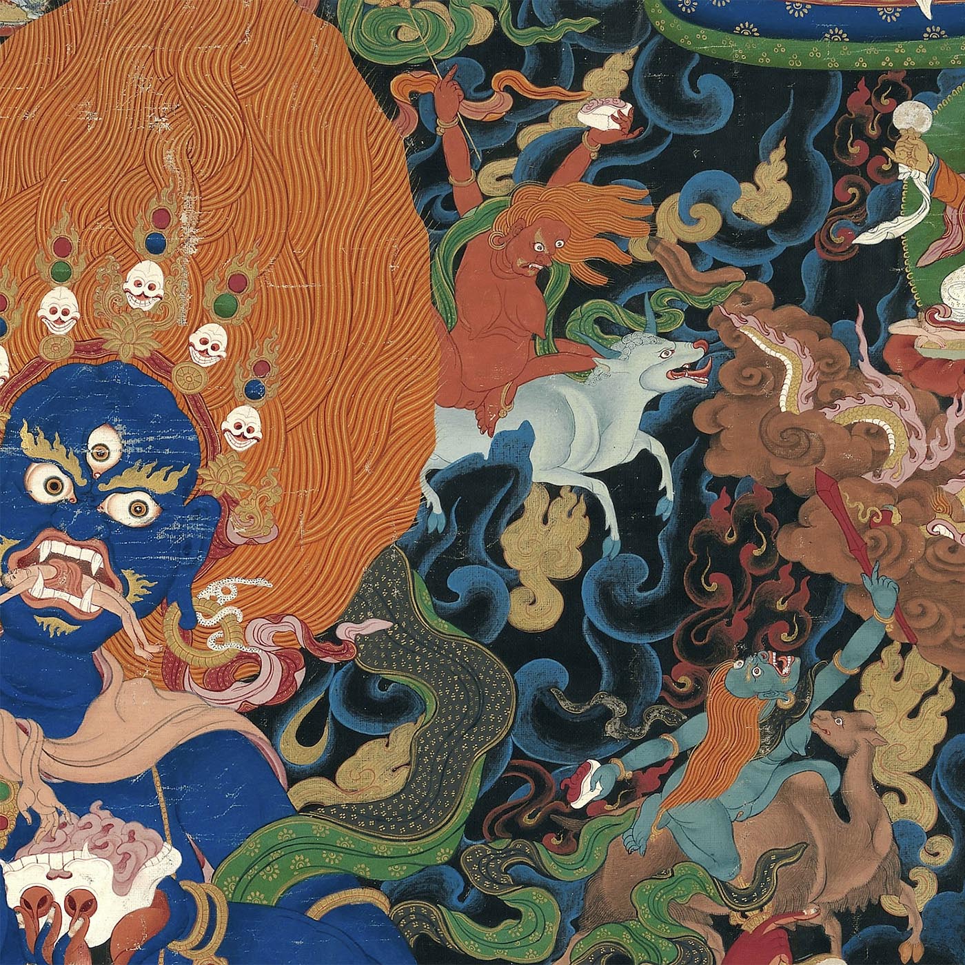 Palden Lhamo Thangka, "Glorious Goddess" Tibetan Thangka Trippy T-Shirt