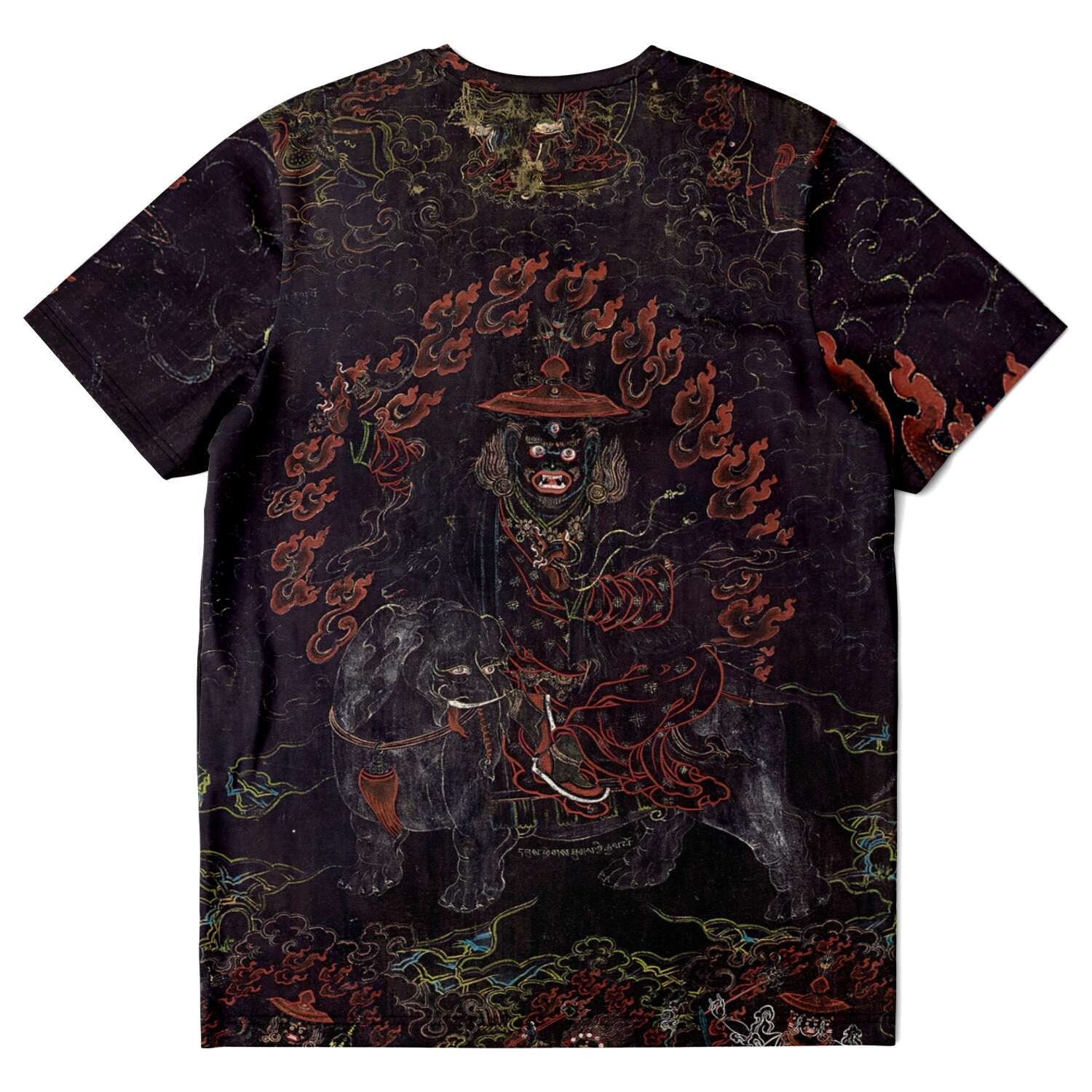 Pehar Gyalpo Tibetan Thangka Vintage Buddhist Vajrayana Graphic Art T-Shirt Tee