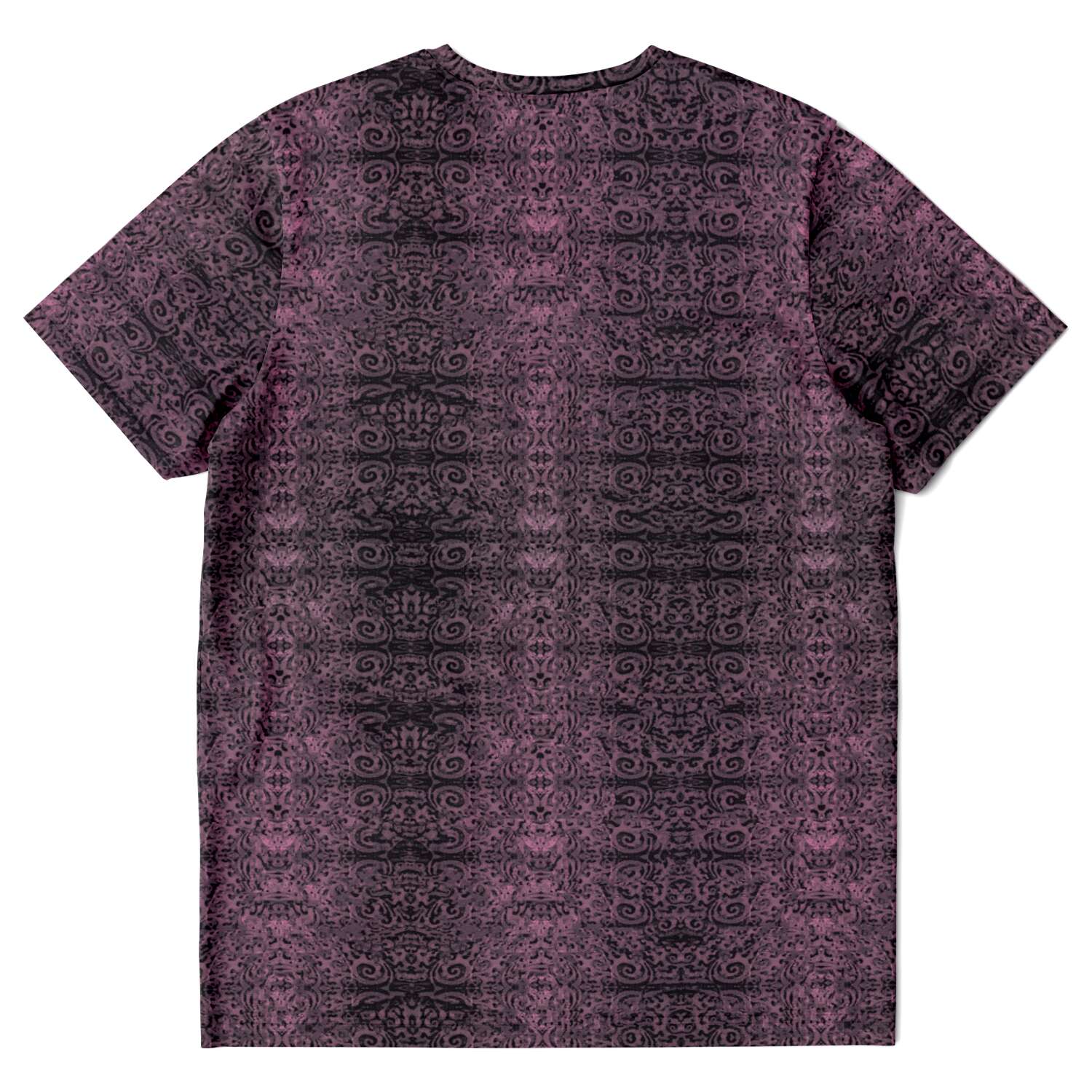 Purple & Black, Trippy, Rave, EDM, Festival, Psychedelic Psy AOP Graphic Art Tee T-Shirt