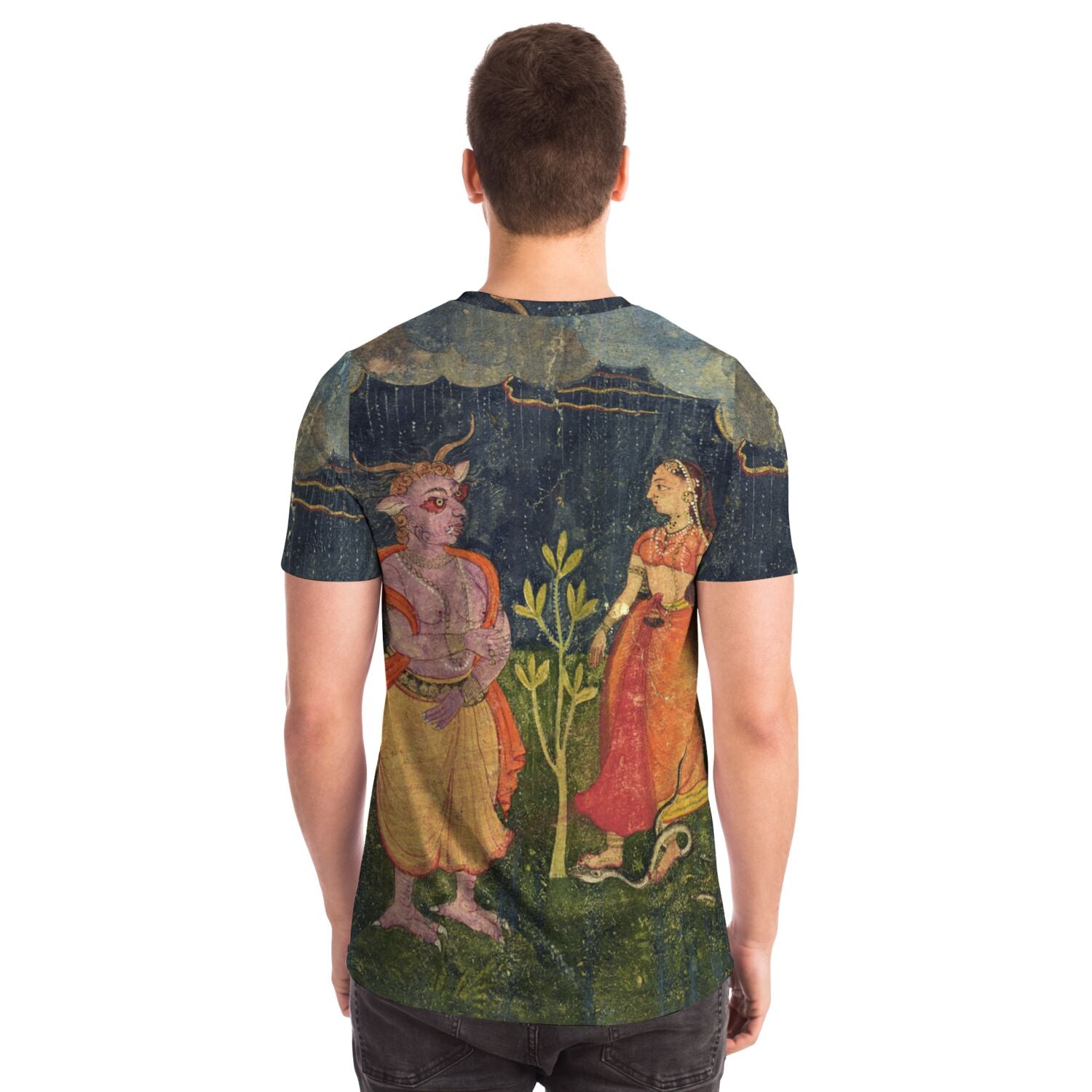 Rakshasas: Shape-Shifting Demons, Supernatural Deities of Indian Mythology | Vintage Hindu Folklore Graphic Art T-Shirt