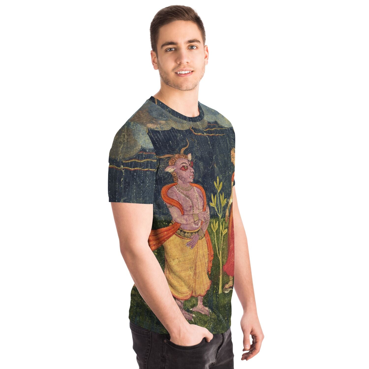 Rakshasas: Shape-Shifting Demons, Supernatural Deities of Indian Mythology | Vintage Hindu Folklore Graphic Art T-Shirt