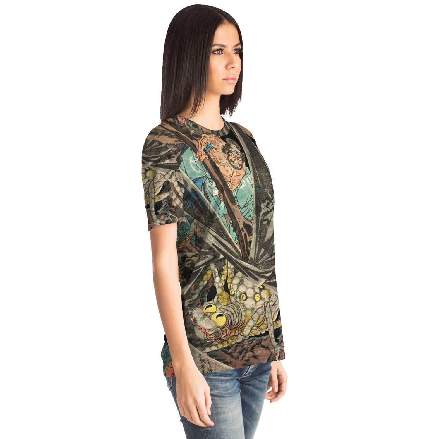 Shape-Shifting Demon, Tsuchigumo the Earth Spider fights Raiko | Kuniyoshi Graphic Art T-Shirt