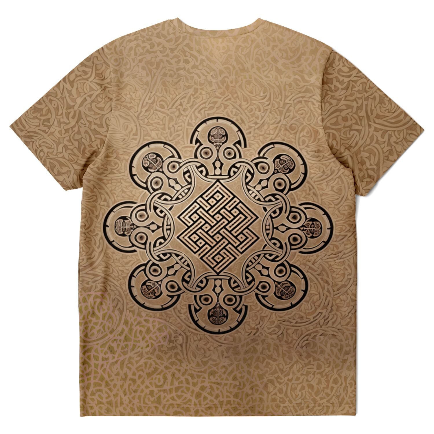 Skull Sacred Geometry, Metatron's Cube | Zen Interbeing, Buddhist Eternal Knot Graphic Art T-Shirt