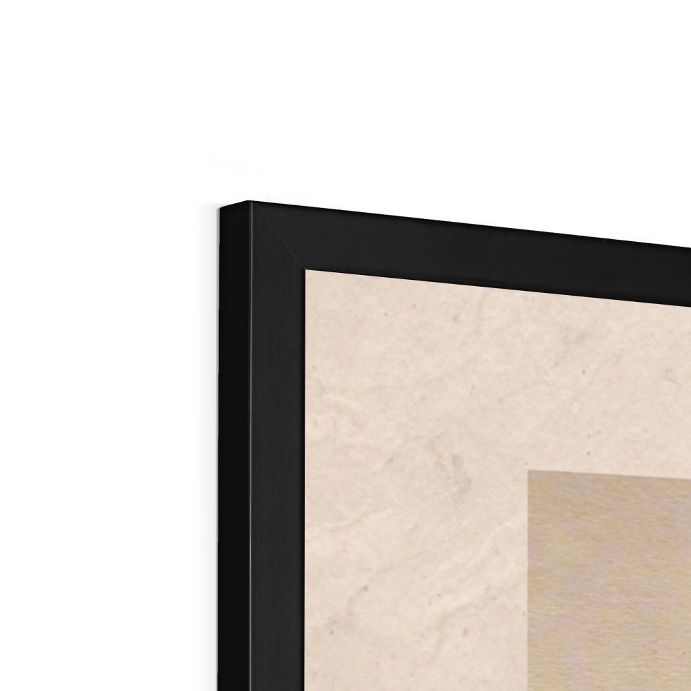 Snake and Melon (Totoya Hokkei) Antique Japanese Ukiyo-e Woodblock Print Edo Period Vintage Serpent Framed Art Print