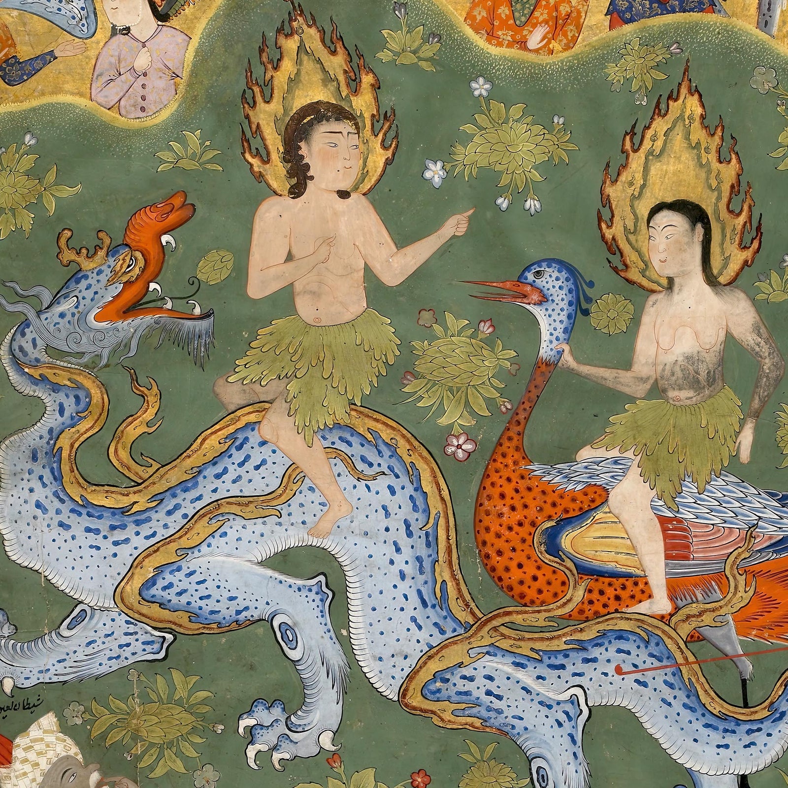 The Book of Omens (The Fālnāmeh) | Islamic Divination Illuminated Manuscript Codex | Persian Saints Miracles & Prophets Graphic Art T-Shirt