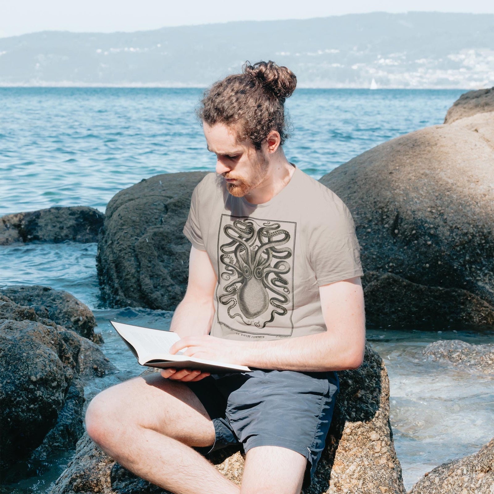 The Kraken, Norse Viking Mythology | Legendary Sea Monster | Giant Squid, Jules Verne Giant Octopus, Gift for Him, Vintage Graphic T-Shirt