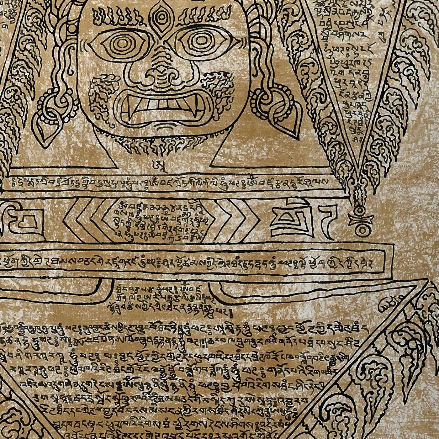 The Magical Figure, Phurbu | Tibetan Buddhist Ritual Spiritual Dagger | Antique Graphic Art T-Shirt