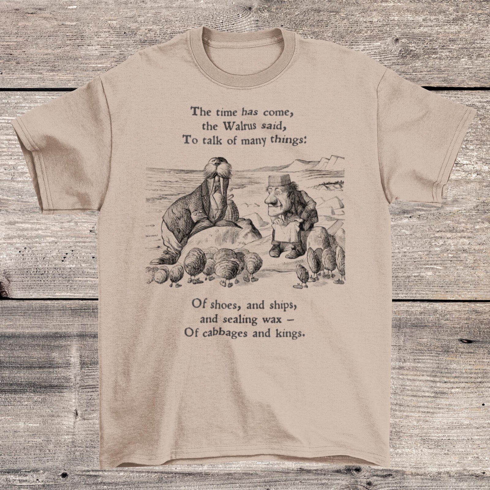 The Walrus and the Carpenter | Through the Looking-Glass, Louis Carroll | Surreal Literary Fantasy Art T-Shirt