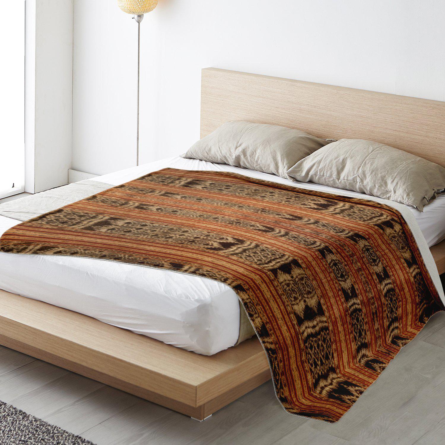 TRADITIONAL IKAT DESIGN (INDONESIA) | Fleece Sherpa Blanket