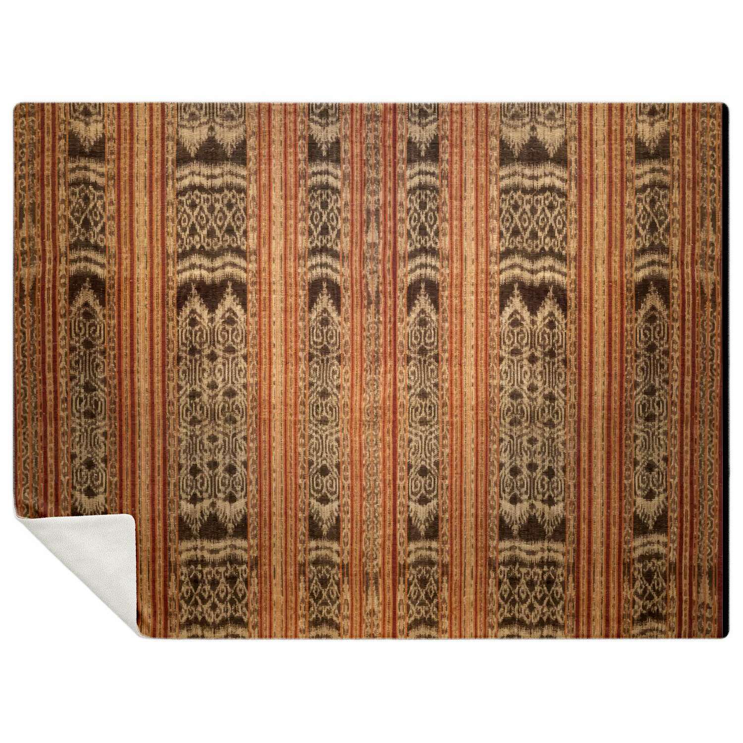 TRADITIONAL IKAT DESIGN (INDONESIA) | Fleece Sherpa Blanket