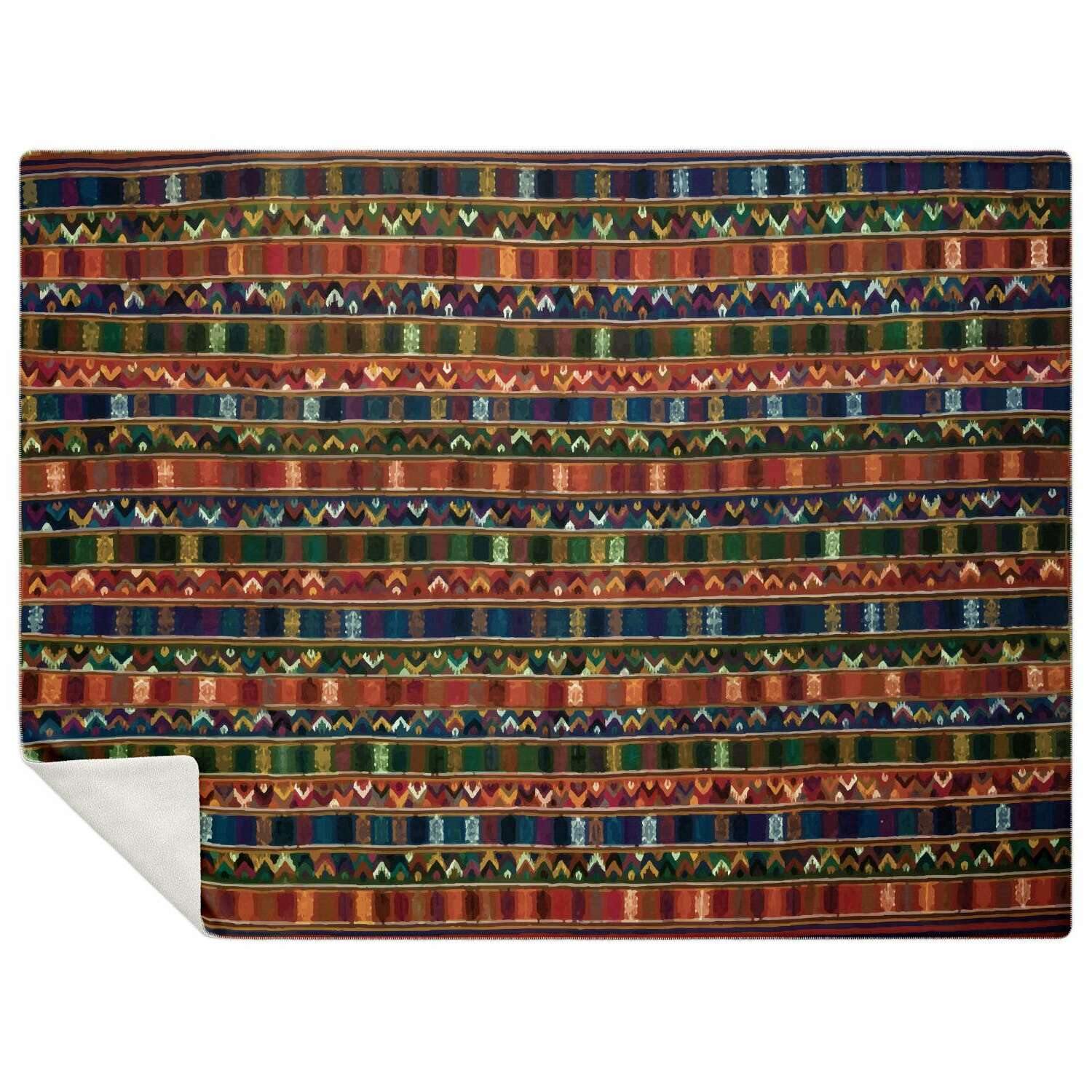 TRADITIONAL KIRA DESIGN, BHUTAN | Sherpa Fleece Blanket