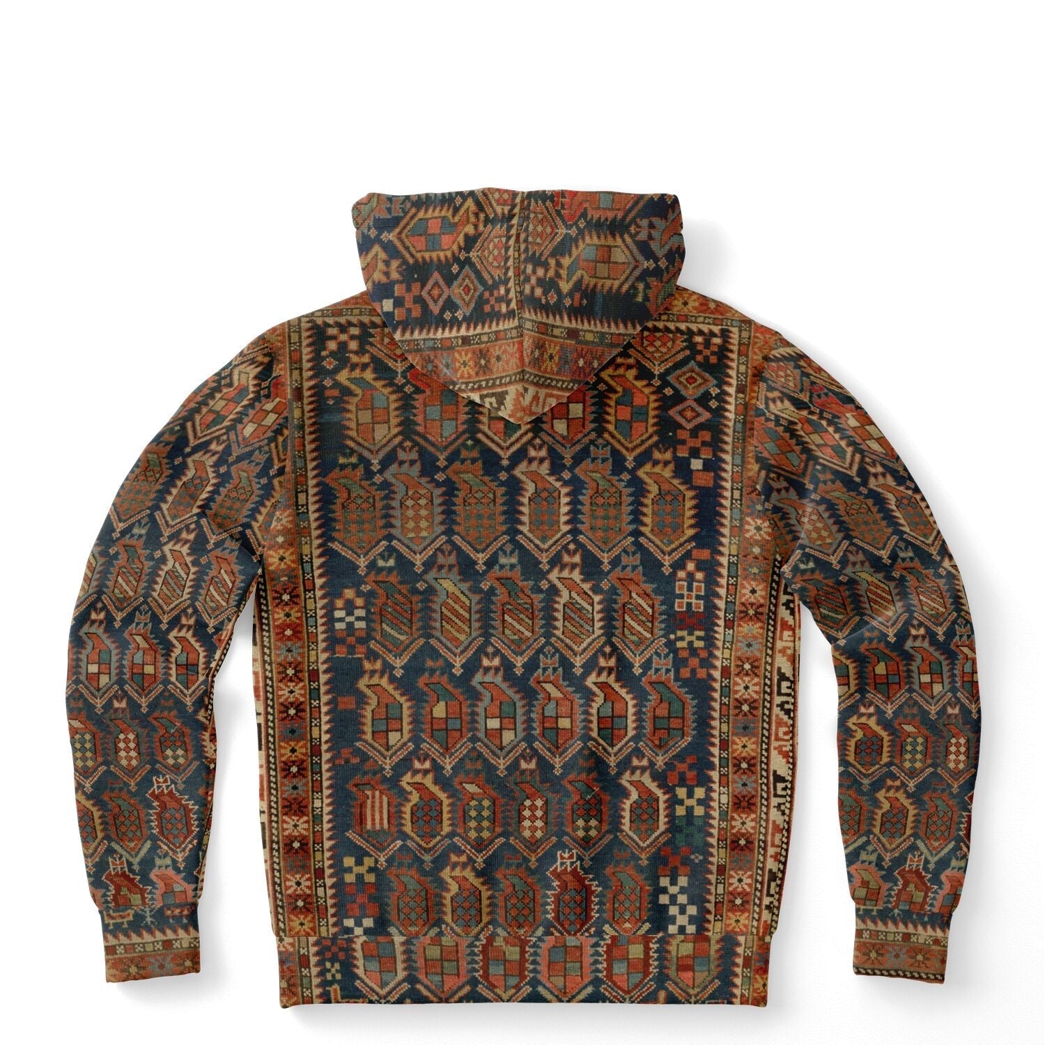 Unique Nomadic Folk Hoodie | Sacred Geometry Traditional Dagestan Berber Hmong Ashanti All-Over-Print Tribal Hoodie