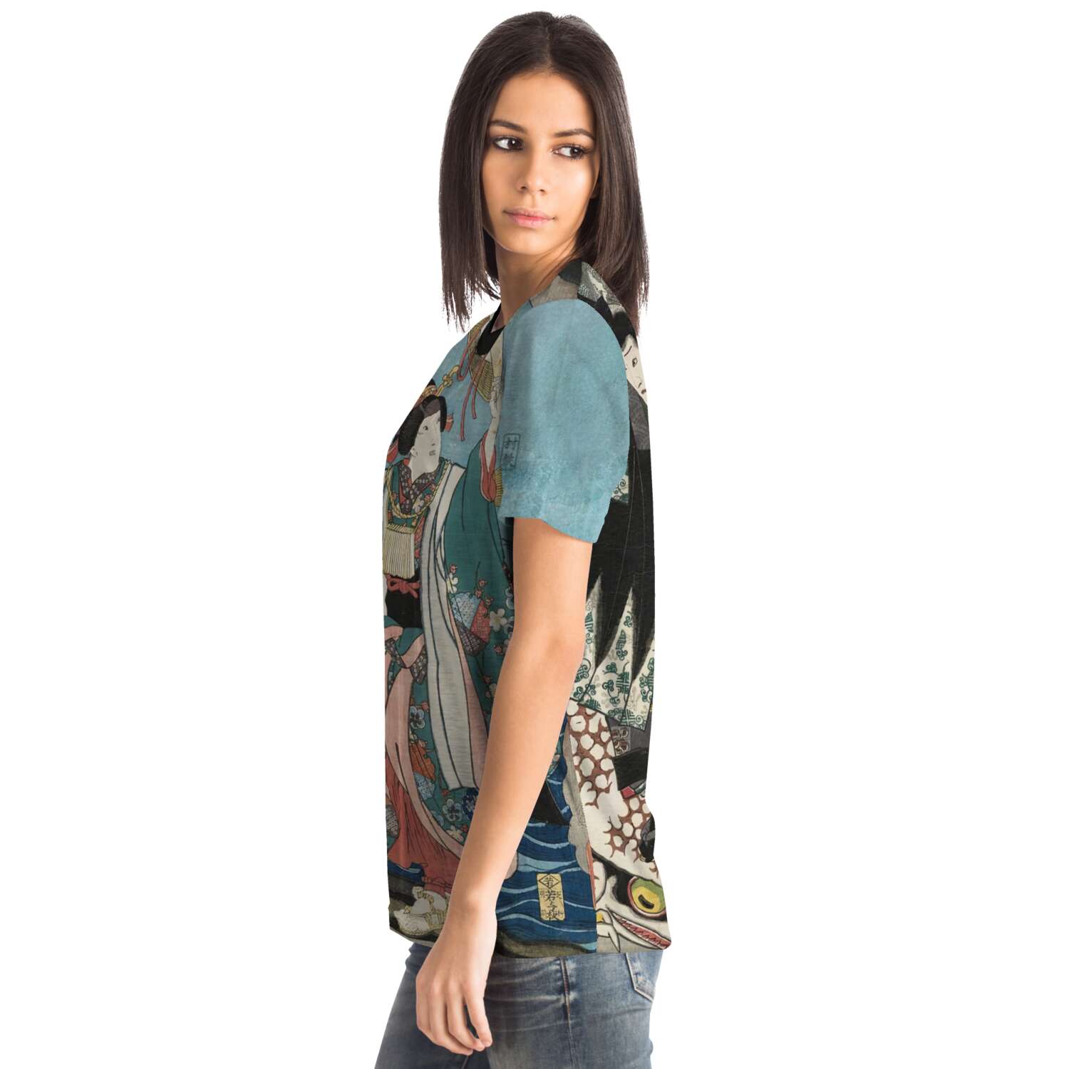 Utagawa Kuniyoshi: The Heroic Tales of Jiraiya Antique Ukiyo-e Japanese Clothing Graphic Art T-Shirt Tee Vintage T Shirt