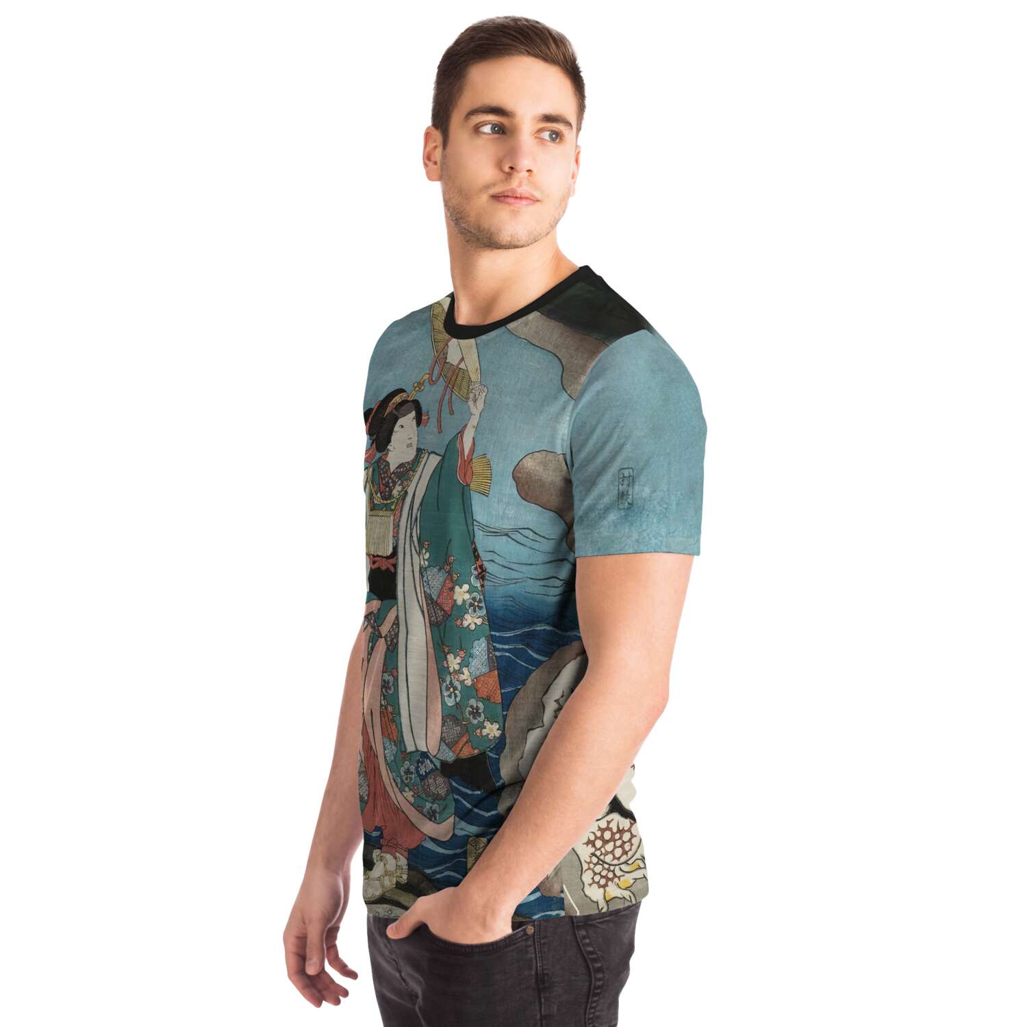 Utagawa Kuniyoshi: The Heroic Tales of Jiraiya Antique Ukiyo-e Japanese Clothing Graphic Art T-Shirt Tee Vintage T Shirt