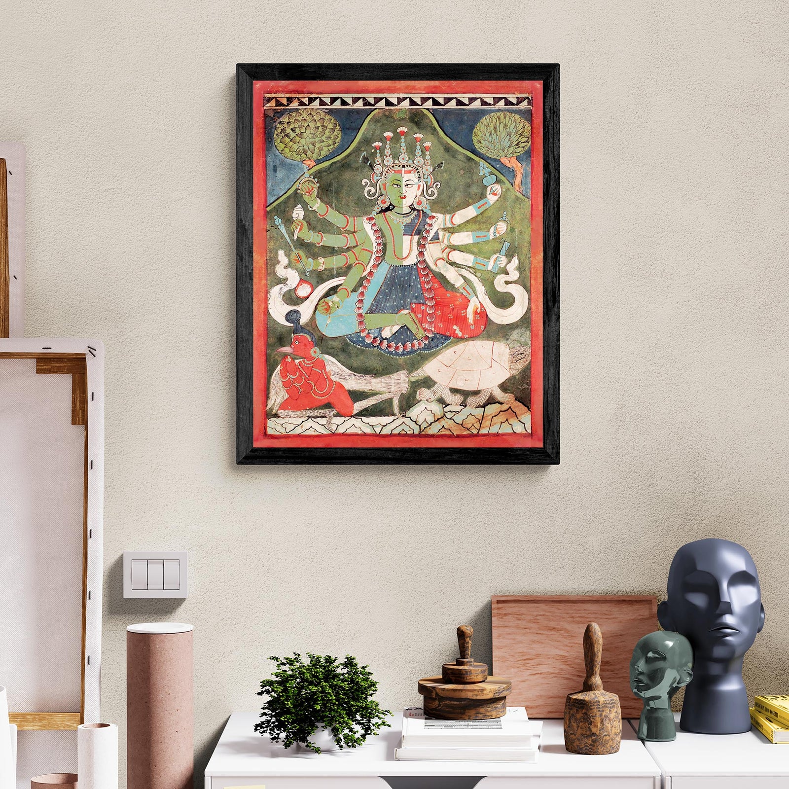 Vaikuntha-Kamalaja | Non-Binary, Gay, Transgender, Queer-Friendly 18th Century Indian Nepalese Deity Fine Art Print