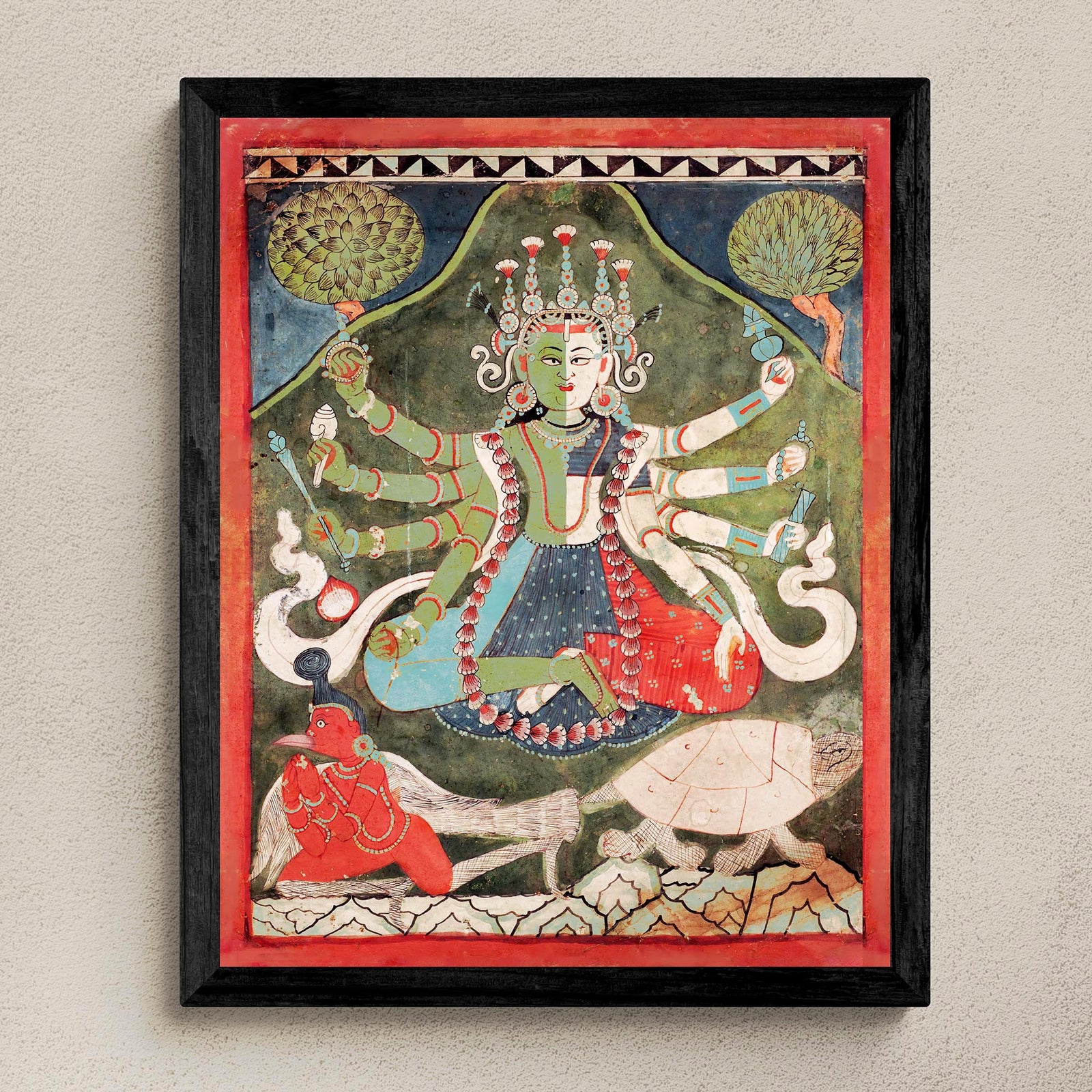 Vaikuntha-Kamalaja | Non-Binary, Gay, Transgender, Queer-Friendly 18th Century Indian Nepalese Deity Fine Art Print