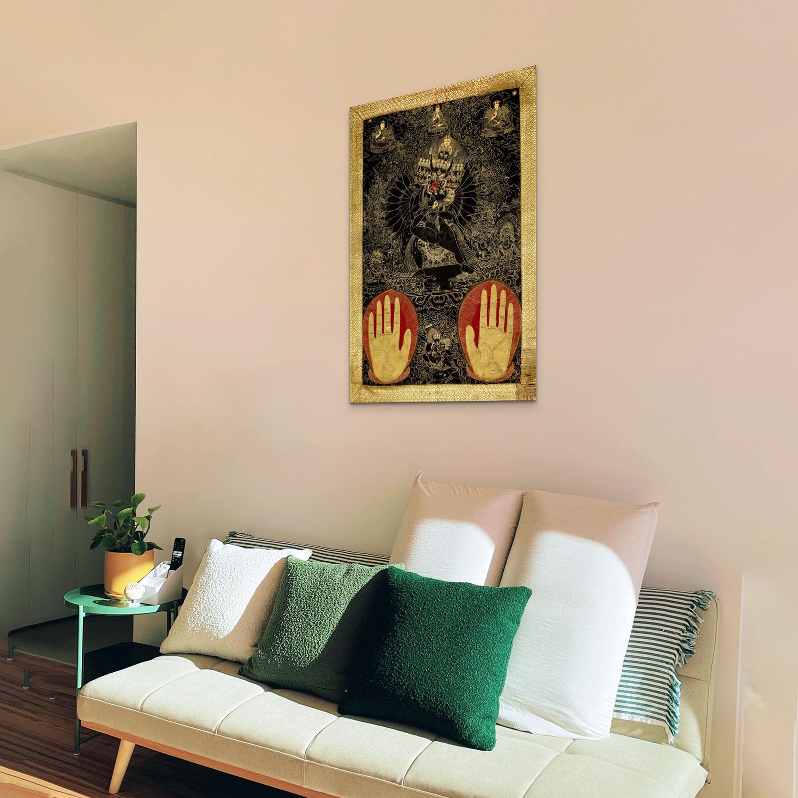 Vajrabhairava & Vajravetali Erotic Divine Union | Sacred Sexuality, Tantra Spiritual Healing | Soulmate Tibetan Thangka Fine Art Print