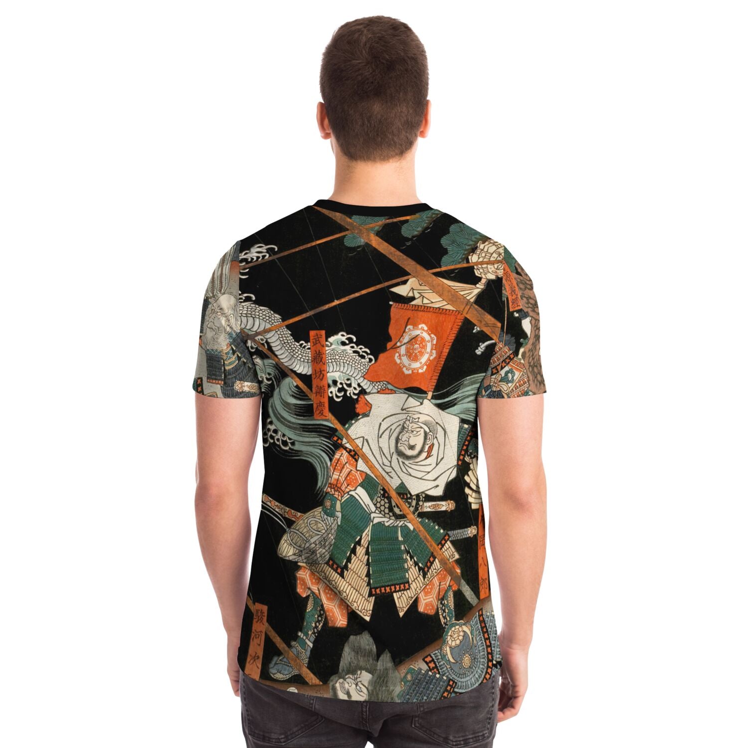 White Dragon Ascends to Heaven from the Koromo River at the Battle of Takadachi Graphic Art T-Shirt