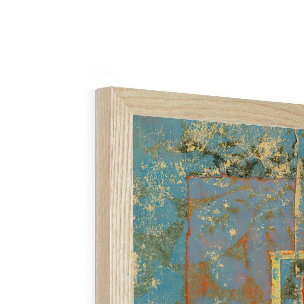 Wish Granting Cow! | Sacred Cow Mystical Chimera | Hindu Mythology and Islamic Art Colorful Fusion Framed Art Print