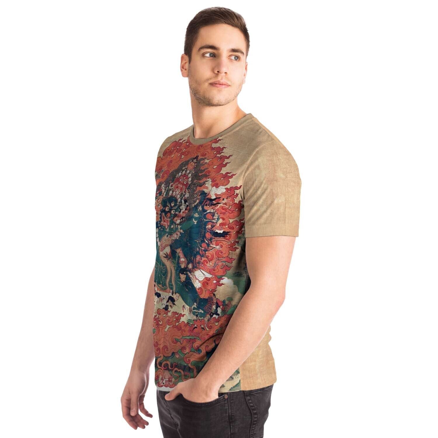 Yamantaka Tibetan Vajrayana Buddhist Thangka Deity Vintage T-Shirt