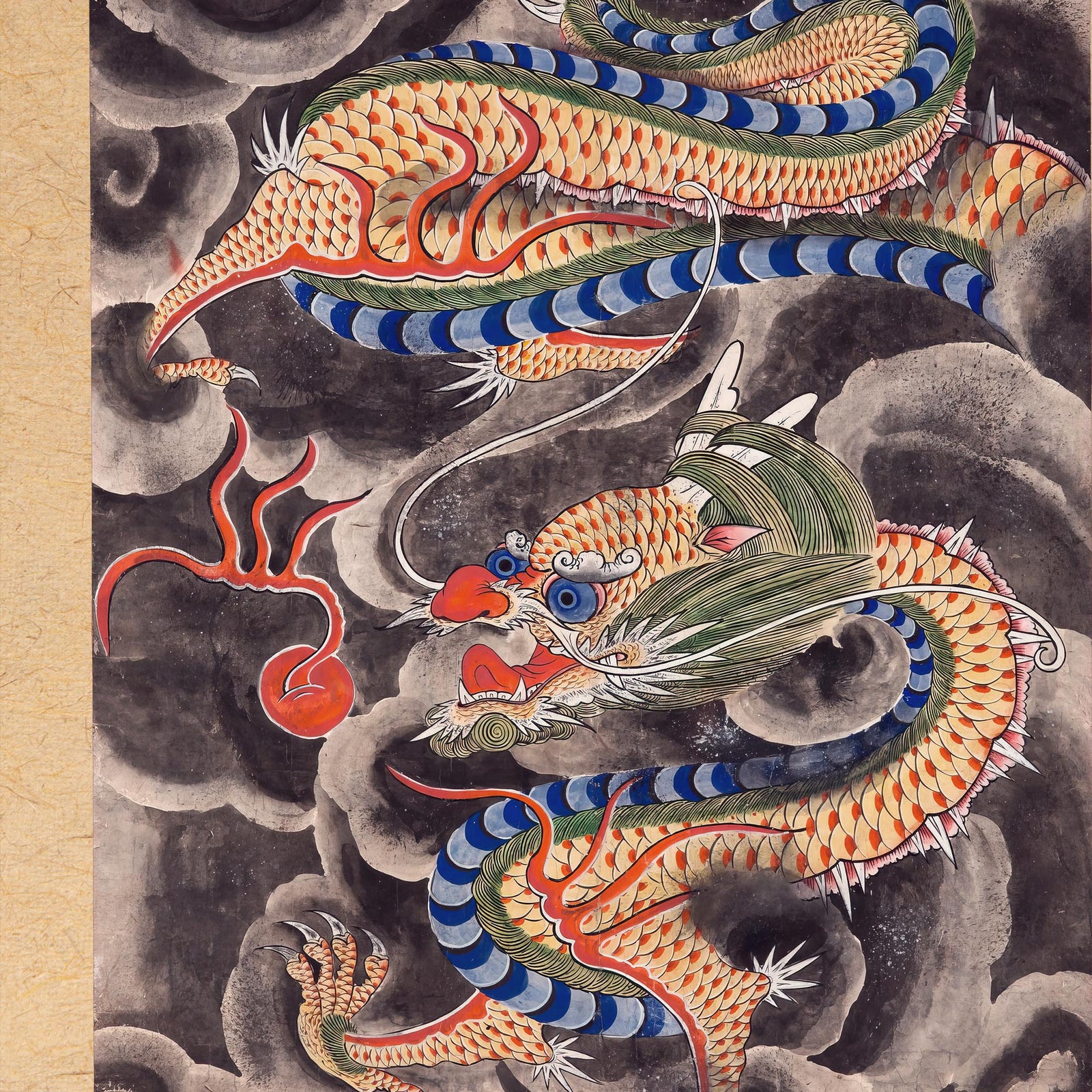 Yongwang, the Dragon King of the East Sea: Ancient Korean Mythology Folklore | Serpent Deity Fine Art Print