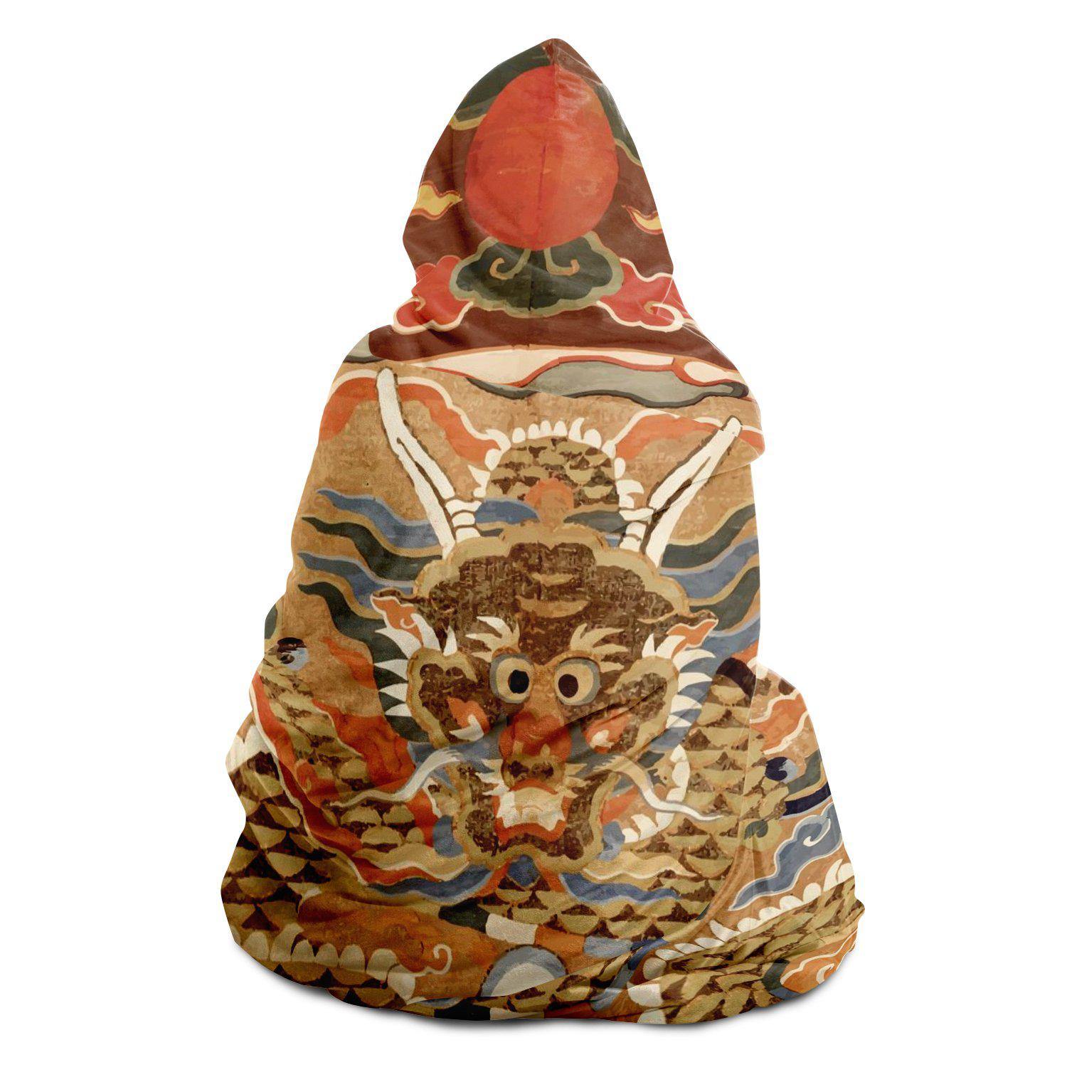 17th Century Taoist Altar Sherpa Hooded Blanket