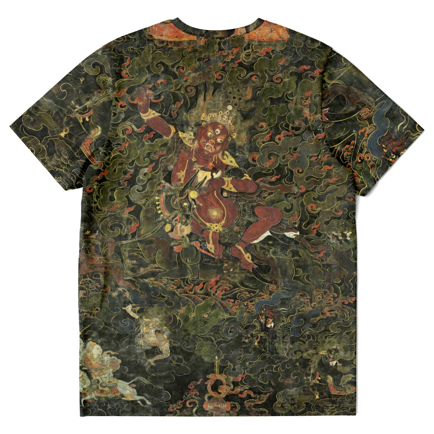 Palden Lhamo, Shri Devi Tibetan Buddhist Wrathful Protector Deity | Antique Thangka All-Over-Print T-Shirt