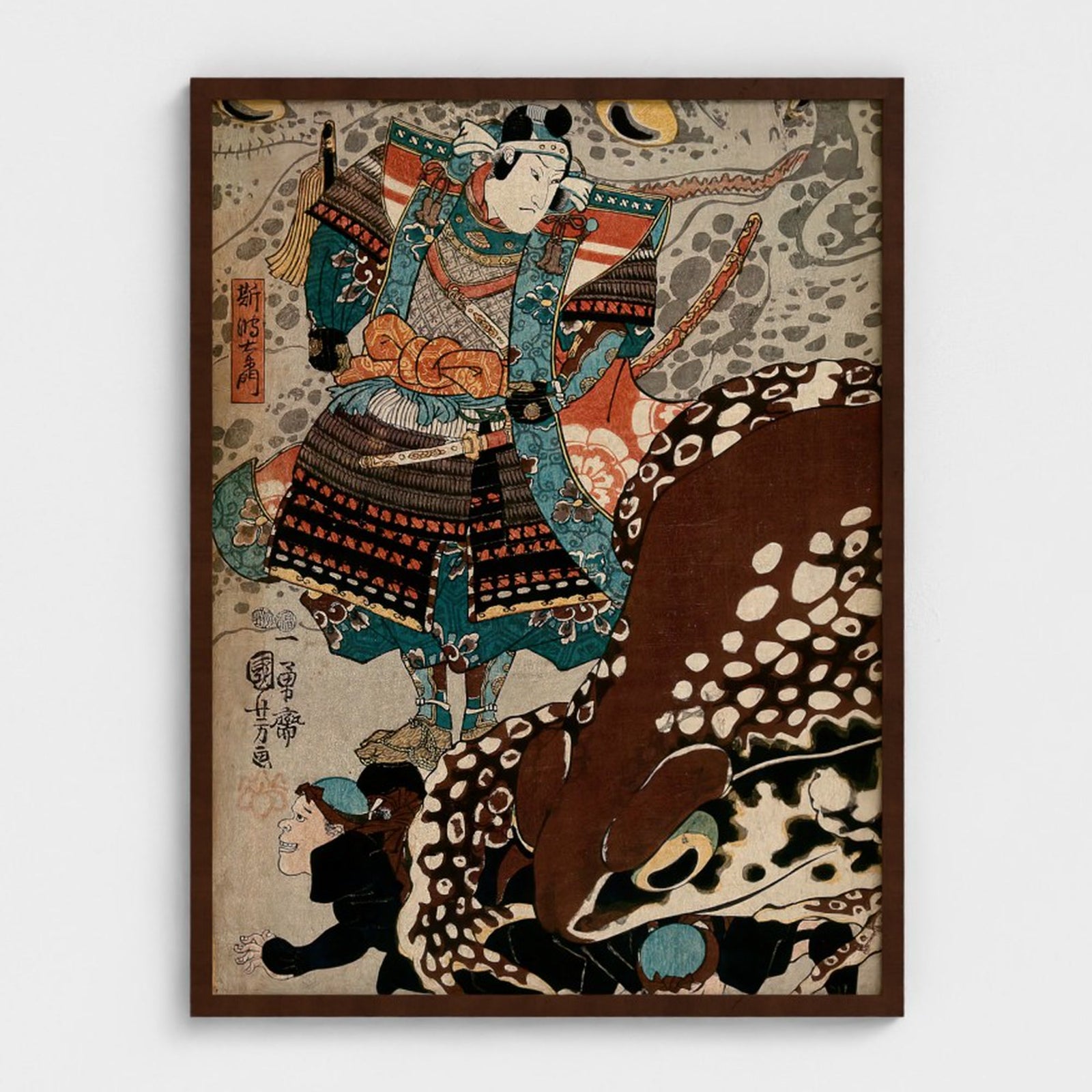 [ROBOT-NATIVE-FRAME-COLOR-V2:6611876511798:portrait:Brown] Prodigi Head On 24x32