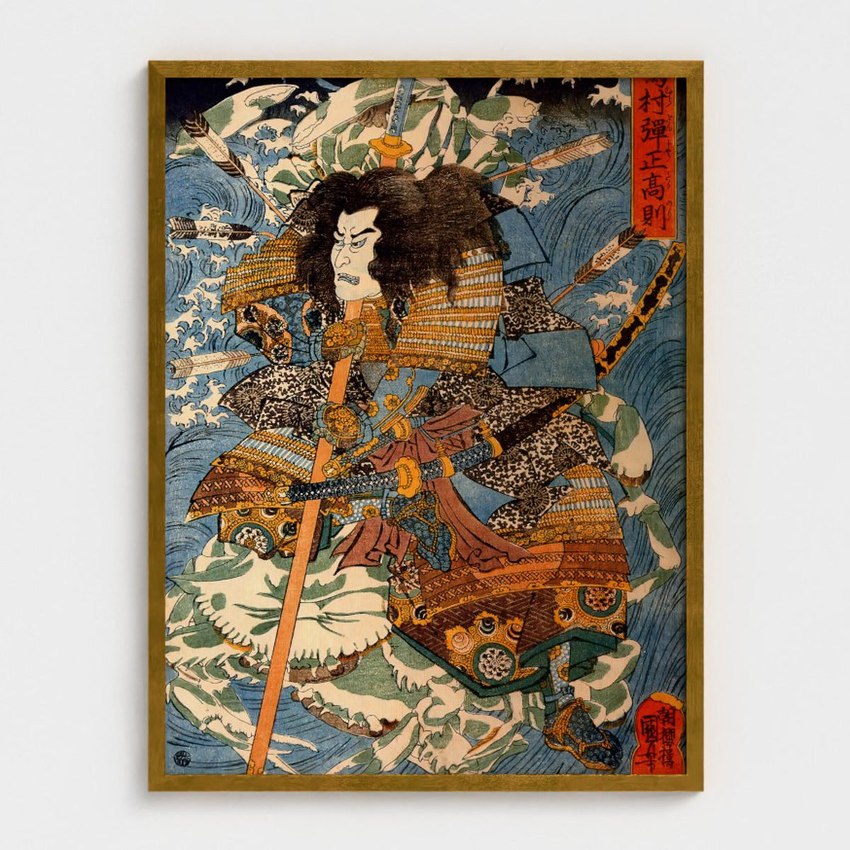 [ROBOT-NATIVE-FRAME-COLOR-V2:6631918862390:portrait:Gold] Prodigi Head On 24x32