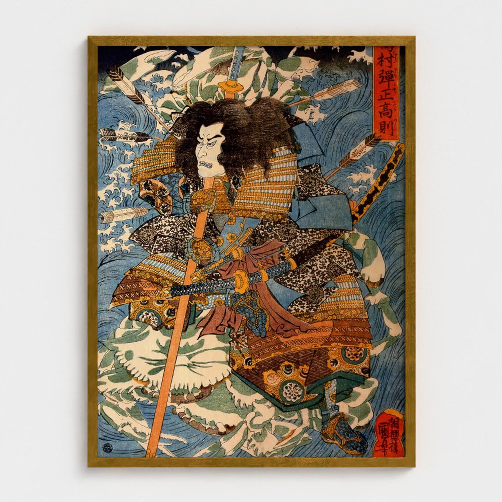 [ROBOT-NATIVE-FRAME-COLOR-V2:6631918862390:portrait:Gold] Prodigi Head On 24x32