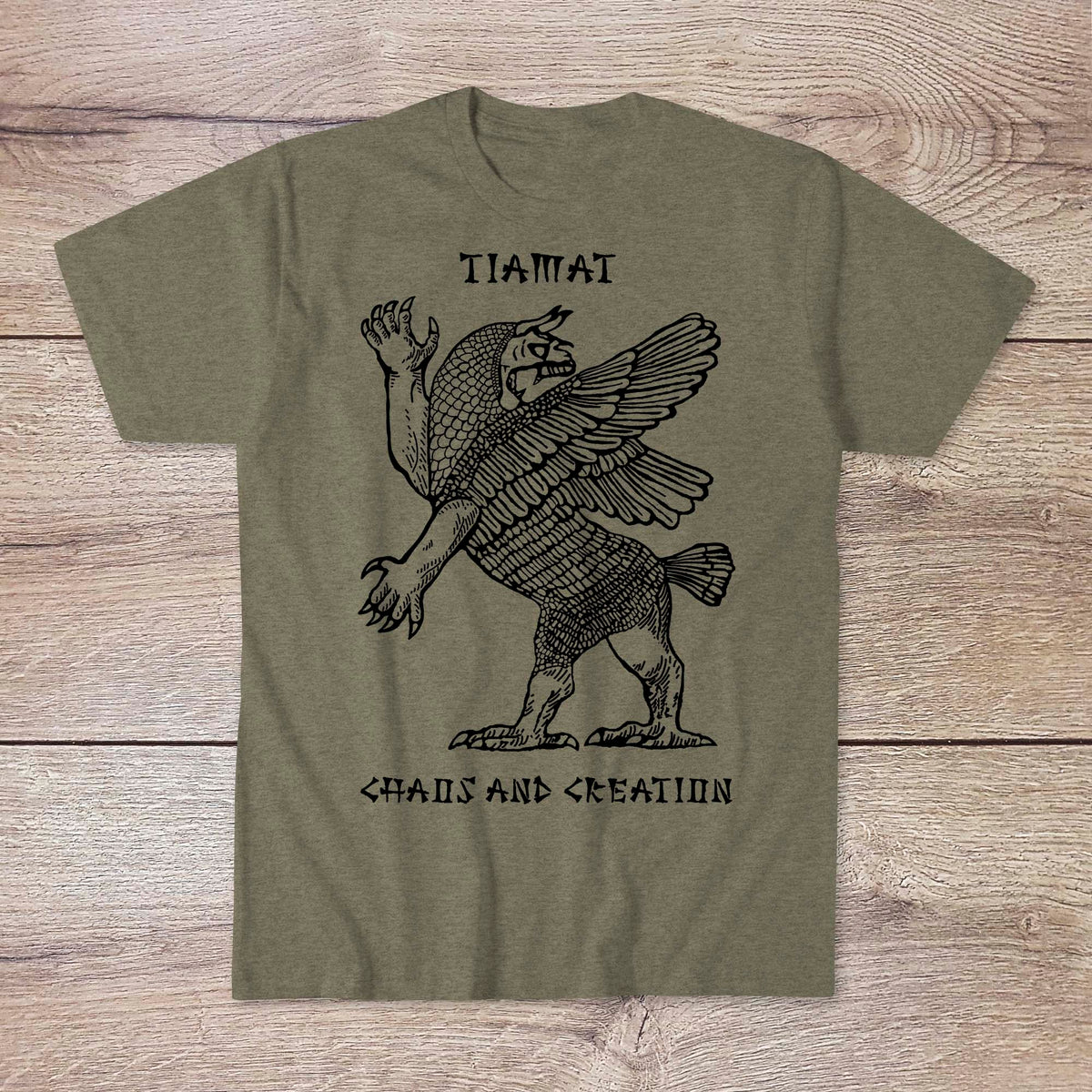 Tiamat Mythology: Chaos and Creation Goddess | Babylonian, Sumerian, Mesopotamian Mythology T-Shirt