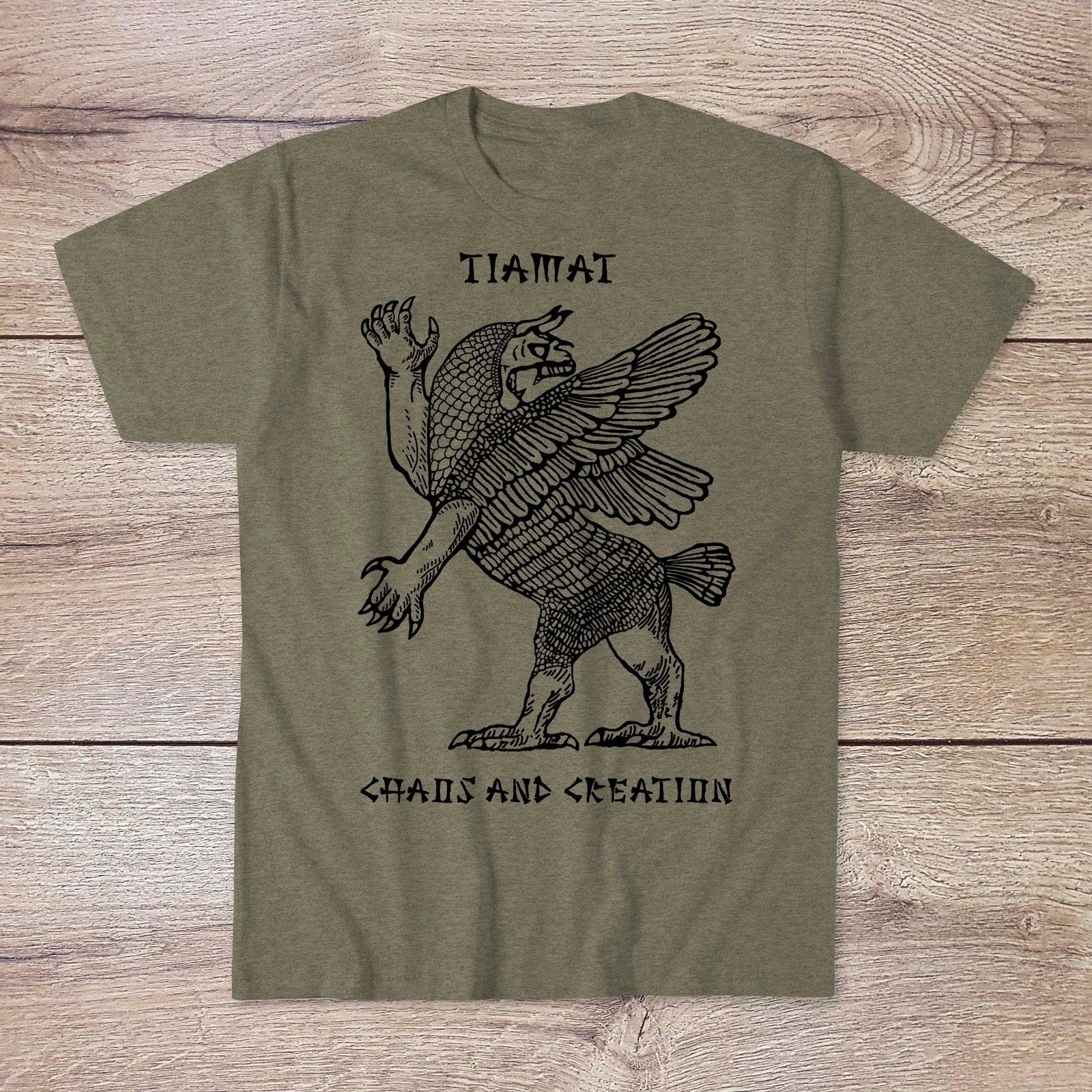 Tiamat Mythology: Chaos and Creation Goddess | Babylonian, Sumerian, Mesopotamian Mythology T-Shirt