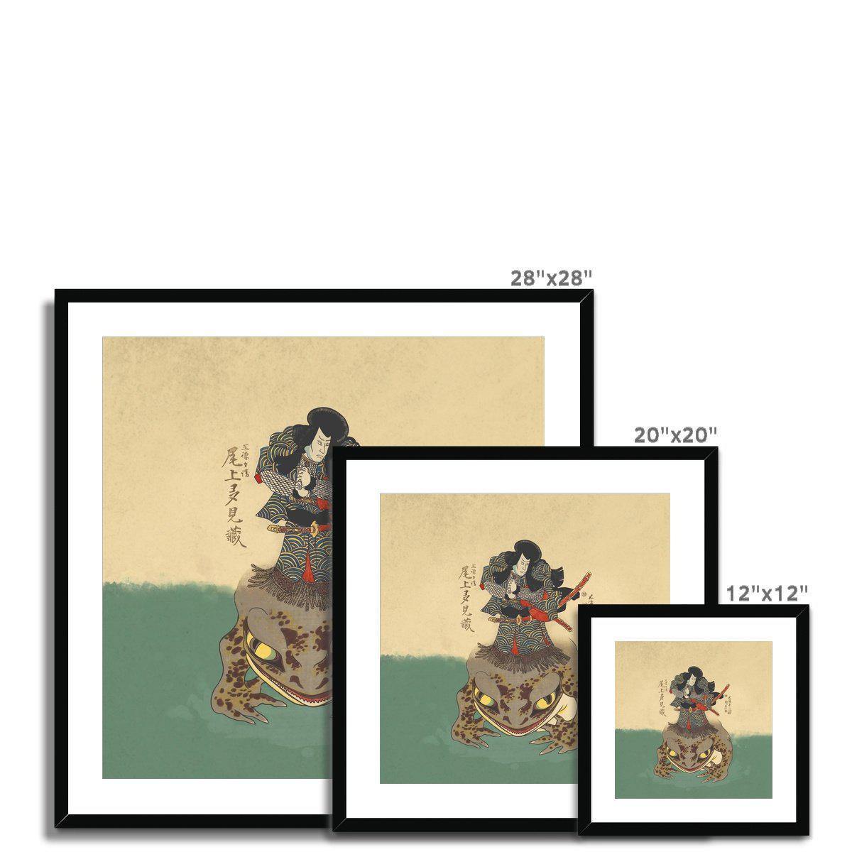 ACTOR ONOE TAMIZO II AS TENJIKU TOKUBEI | Framed Print