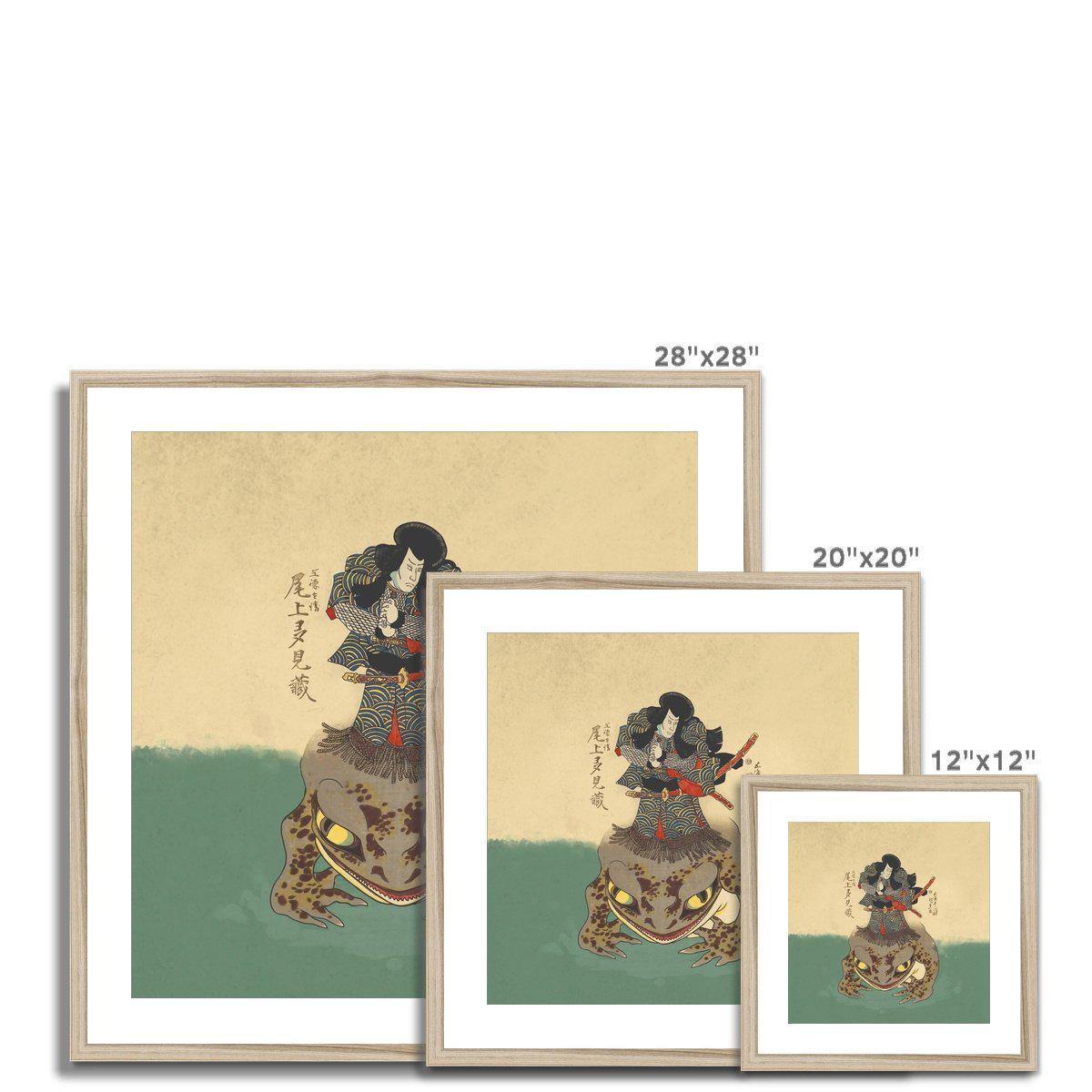 Framed Print ACTOR ONOE TAMIZO II AS TENJIKU TOKUBEI | Framed Print