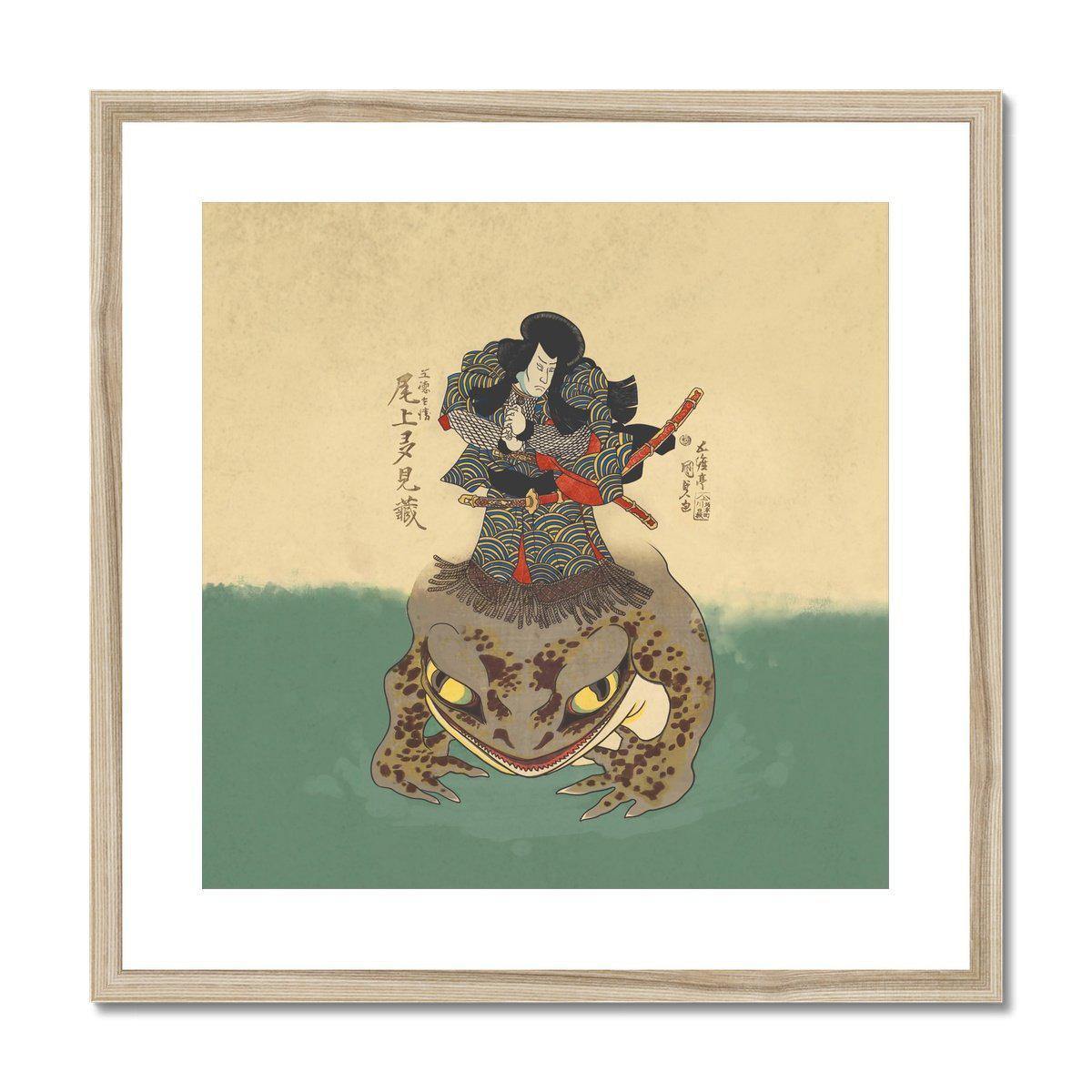 Framed Print 12"x12" / Natural Frame ACTOR ONOE TAMIZO II AS TENJIKU TOKUBEI | Framed Print