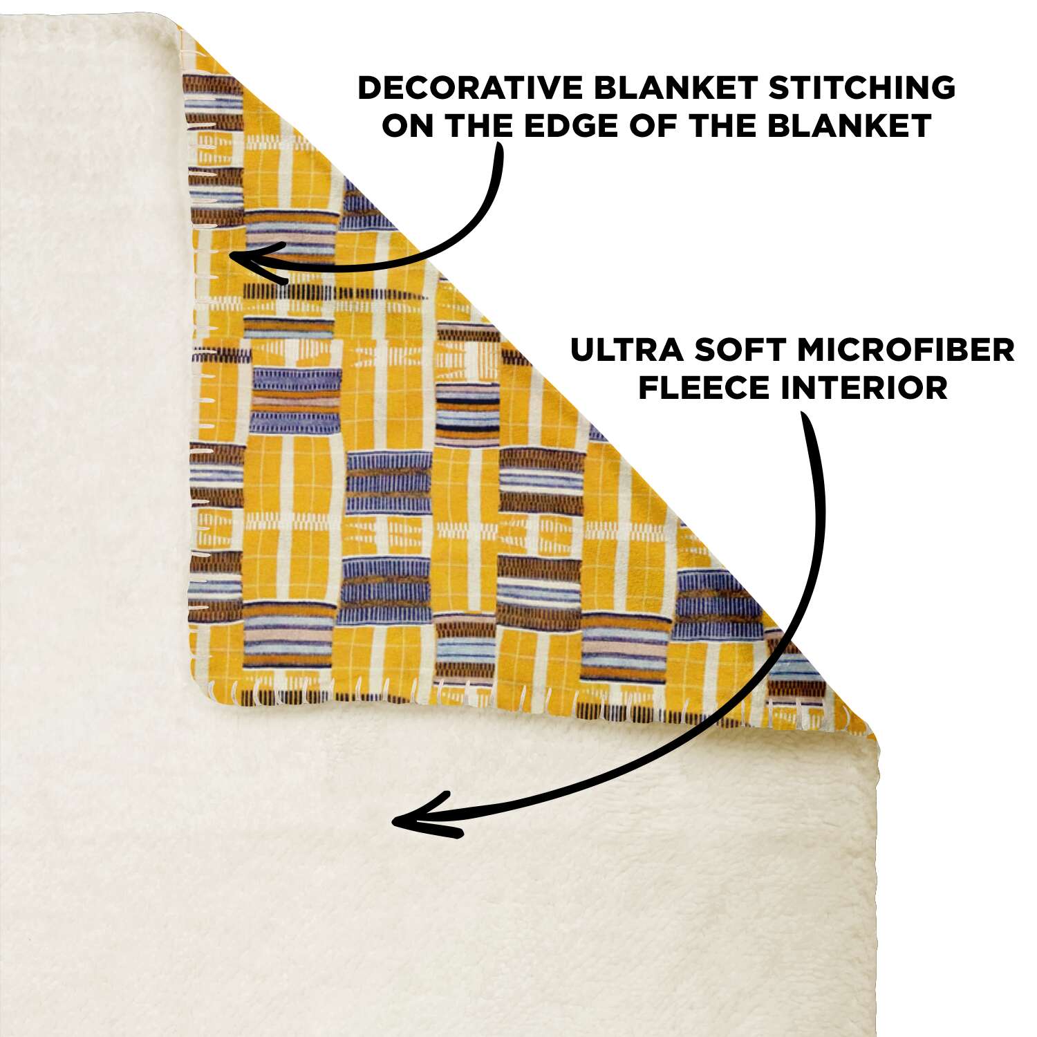 African Blanket: Kente Cloth Design (Asante)