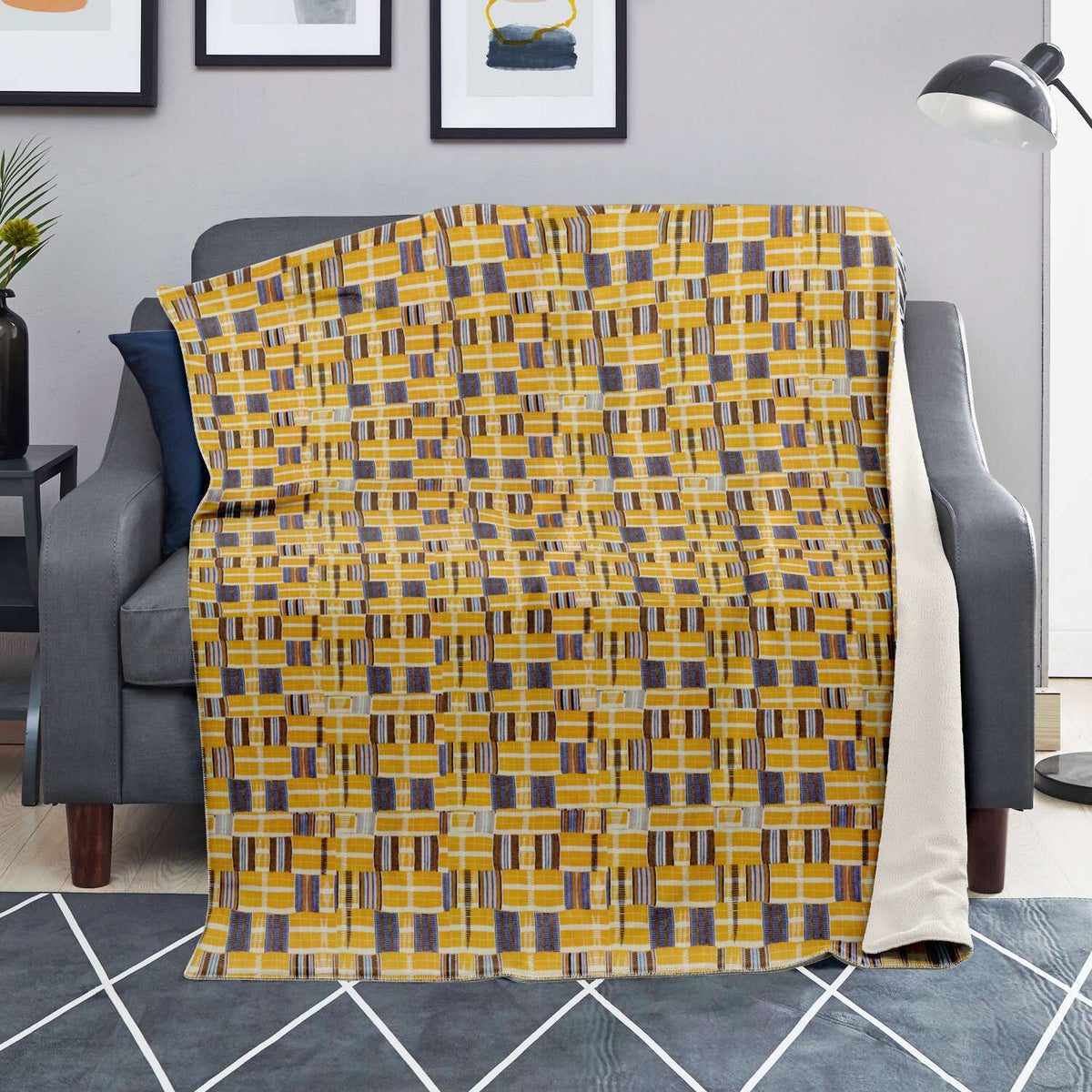 African Blanket: Kente Cloth Design (Asante)