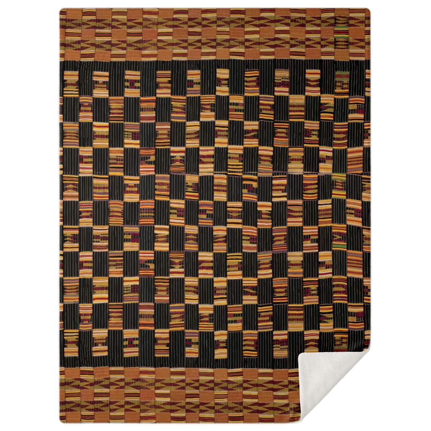 African Blanket: Kente Cloth Design (Ghana)