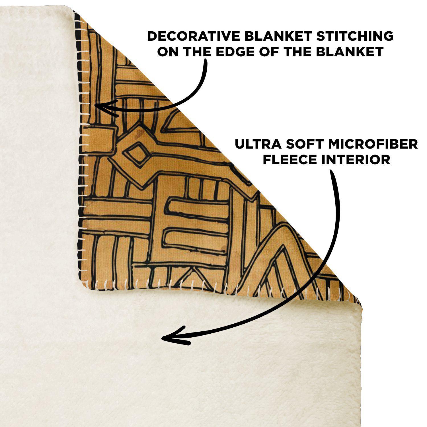 African Blanket: Traditional Kuba-Cloth Style