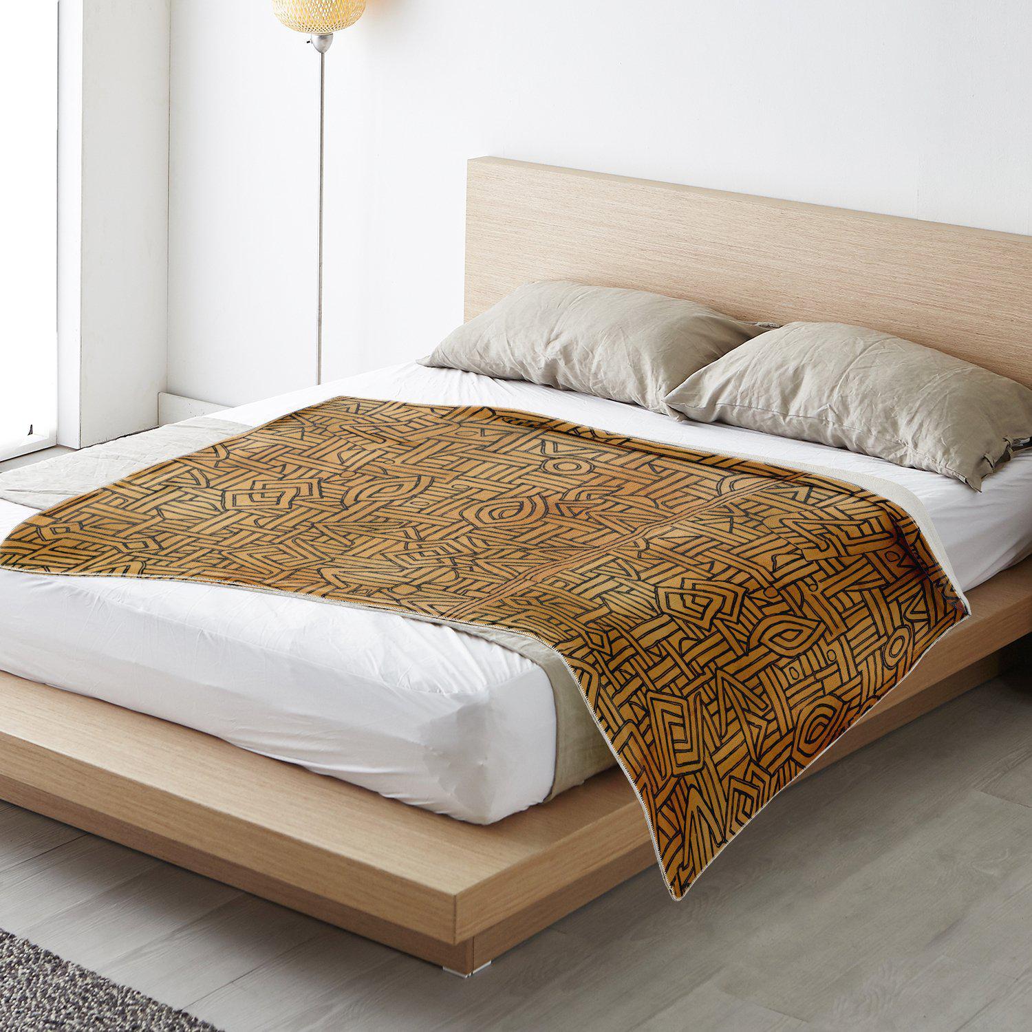 African Blanket: Traditional Kuba-Cloth Style