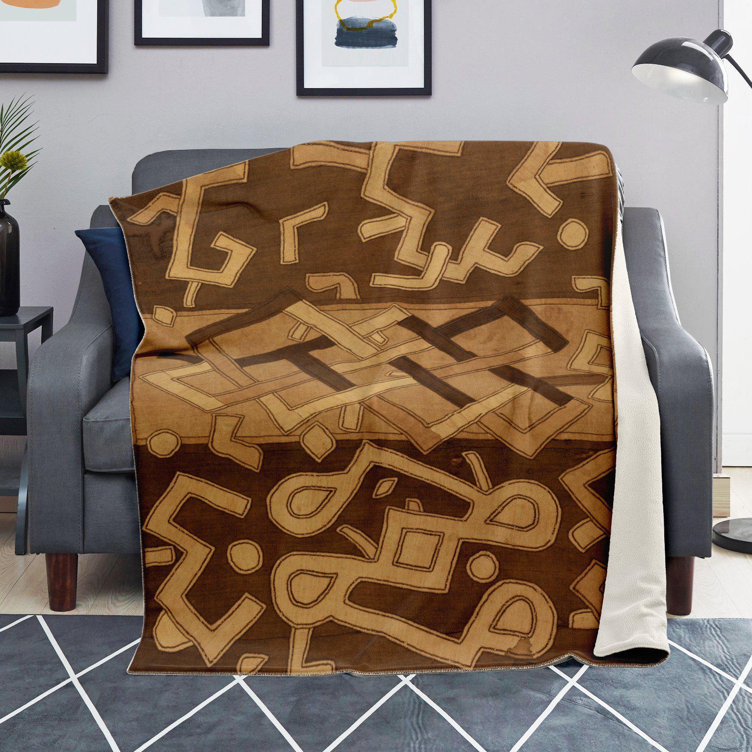 African-Style Blanket, Kuba-Cloth Design (Central Africa)