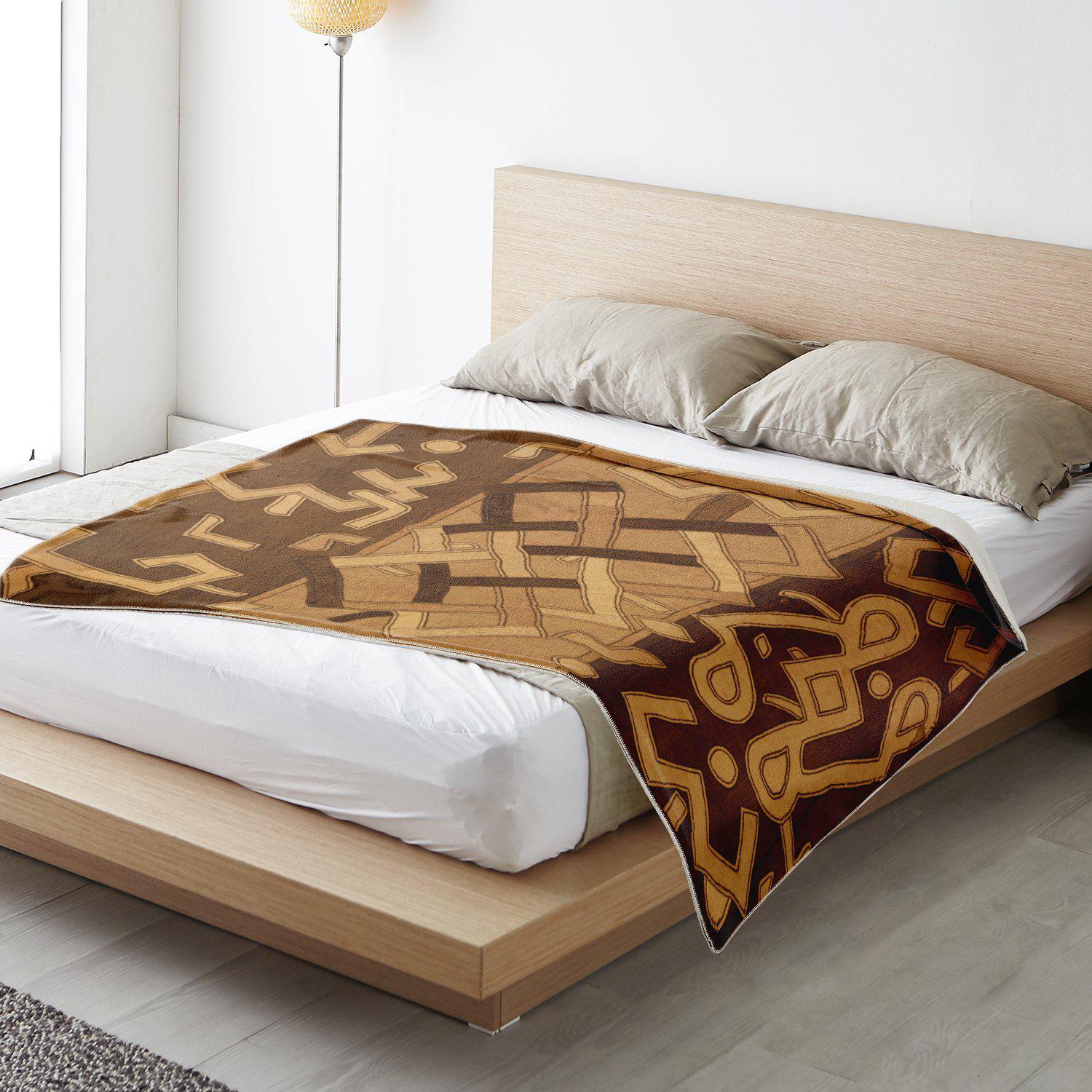 African-Style Blanket, Kuba-Cloth Design (Central Africa)