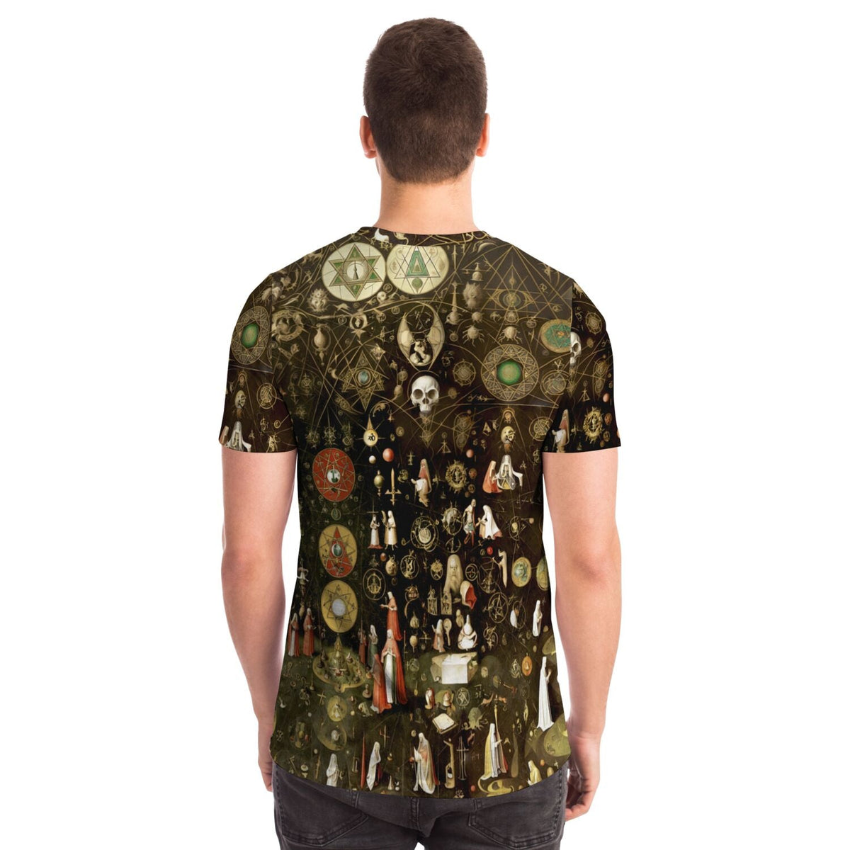 Alchemical Hermetic Symbolism and Talismans | Mystical Occult Astrological Chart | Vintage Kabbala Graphic Art T-Shirt