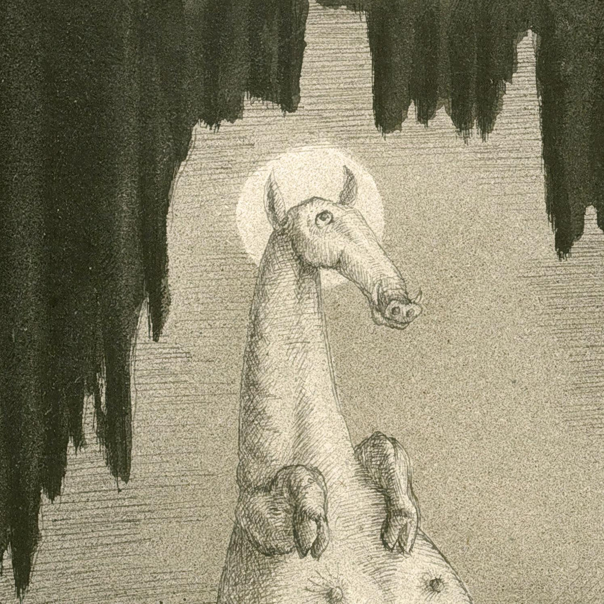 Alfred Kubin, Adoration, 1900 Symbolist Expressionism Occult Surreal Dark Worship | Wiccan Pagan Supernatural Gothic Giclée Fine Art Print