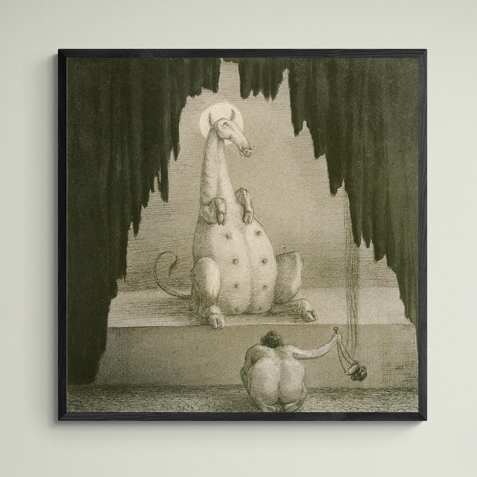 Alfred Kubin, Adoration, 1900 Symbolist Expressionism Occult Surreal Dark Worship | Wiccan Pagan Supernatural Gothic Giclée Fine Art Print